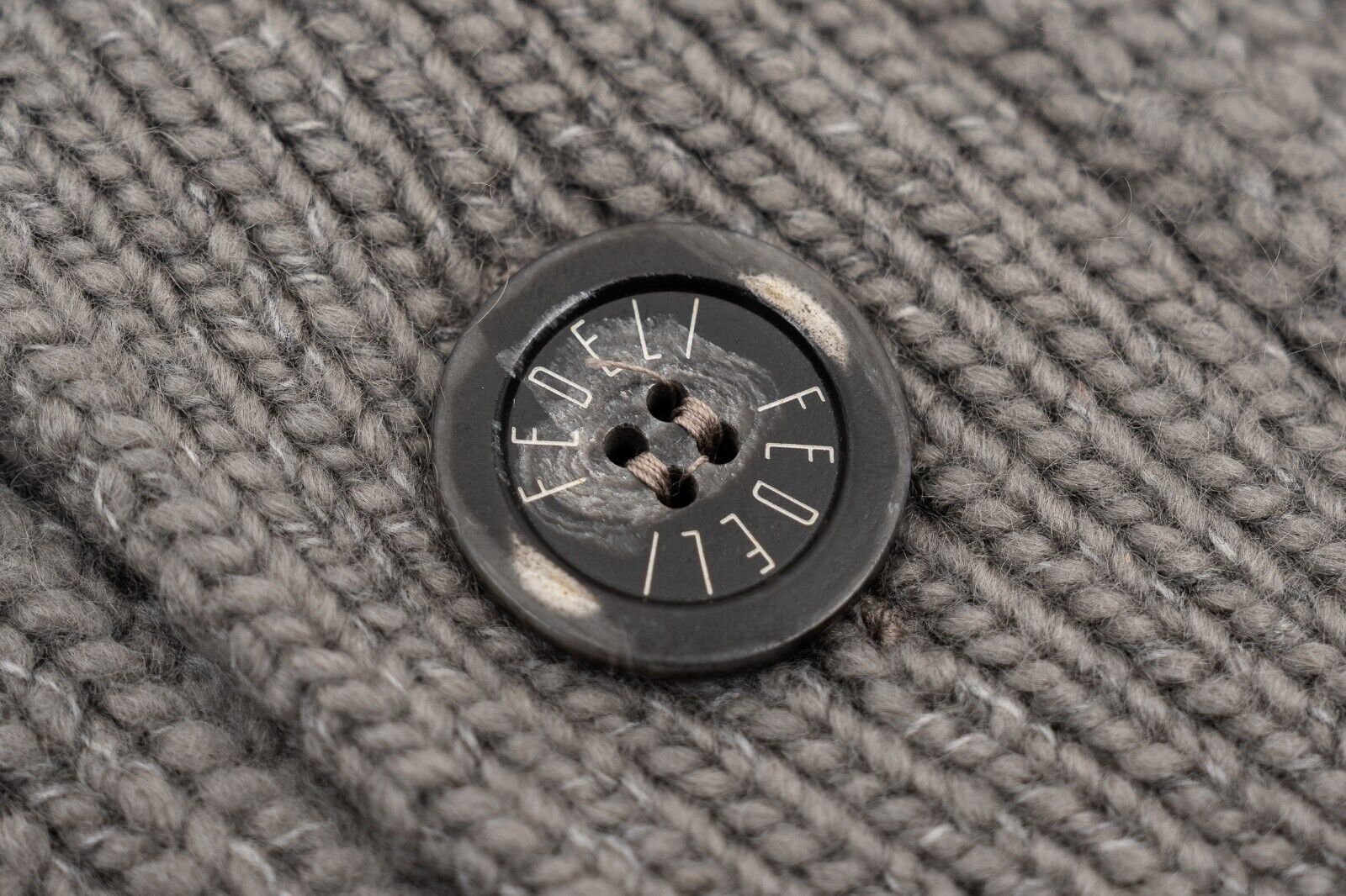 $2400 FEDELI CASHMERE "Malfilè" Gray Cardigan Jacket Cashmere 40 US / 50 EU