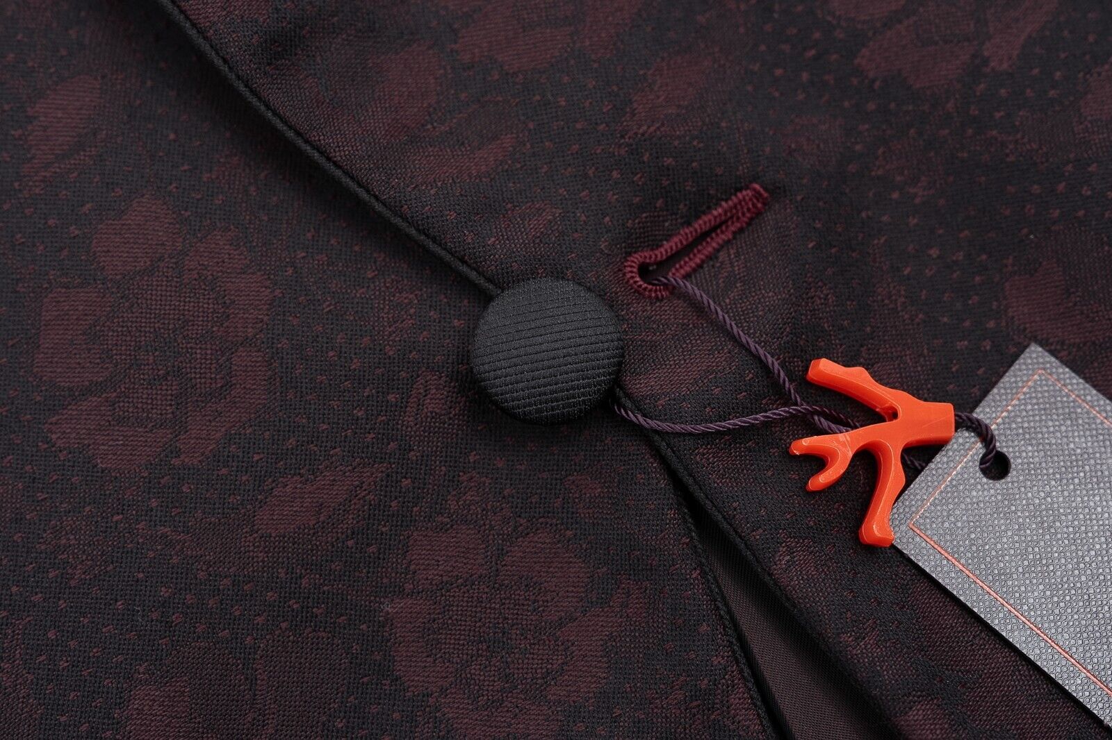 $5800 ISAIA NAPOLI Burgundy Jacquard Floral Tuxedo Jacket Wool  40 US / 50 EU 8R