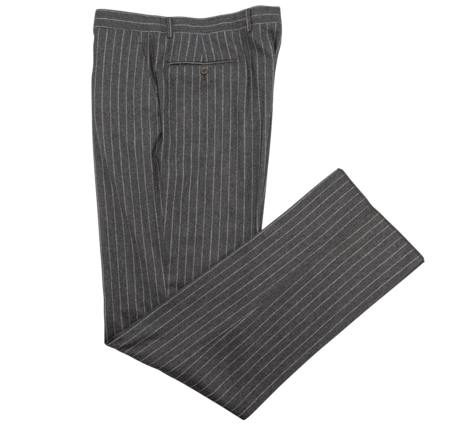$1800 BURBERRY LONDON 3/2 Roll Suit Wool 100's Pinstripe Gray 46 US / 56 EU 7R
