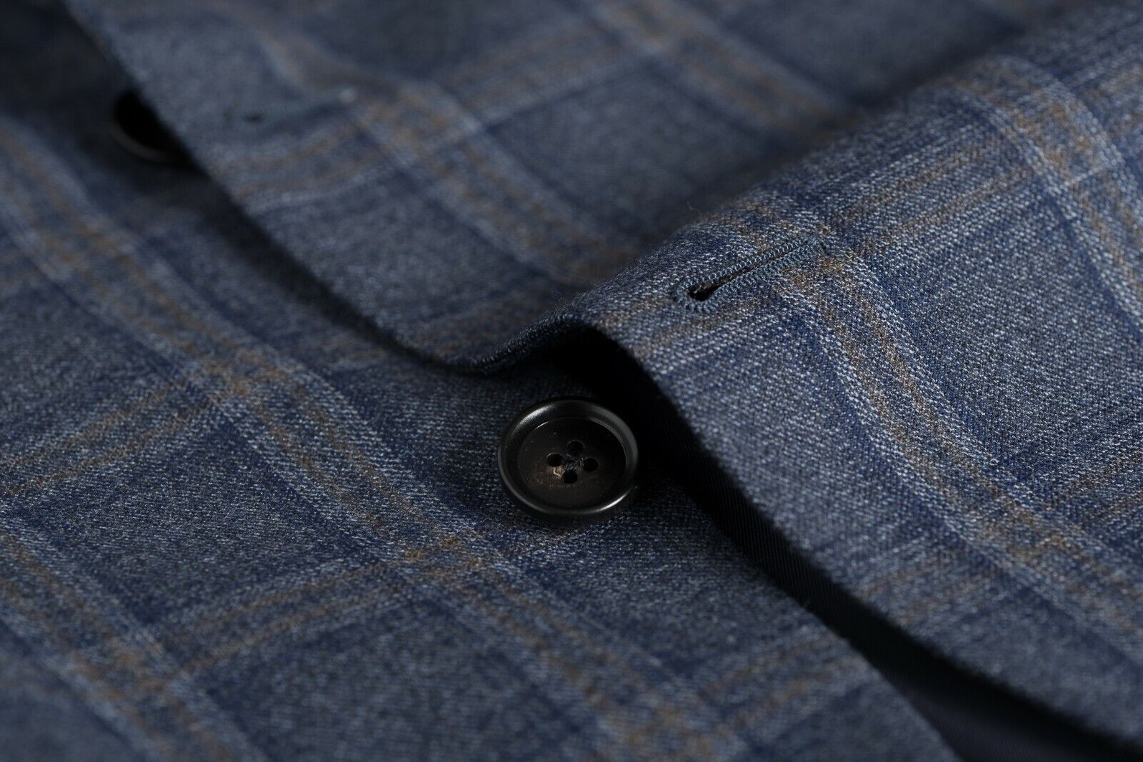 $2780 Belvest Wool Blue Check Suit 40 US / 50 EU Drop 7R Fall / Winter 2018