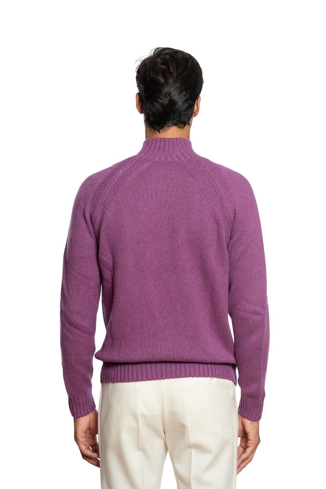 550$ DELLA CIANA CASHMERE Sweater Merinos Wool / Cashmere Turtleneck 38 US 48 EU