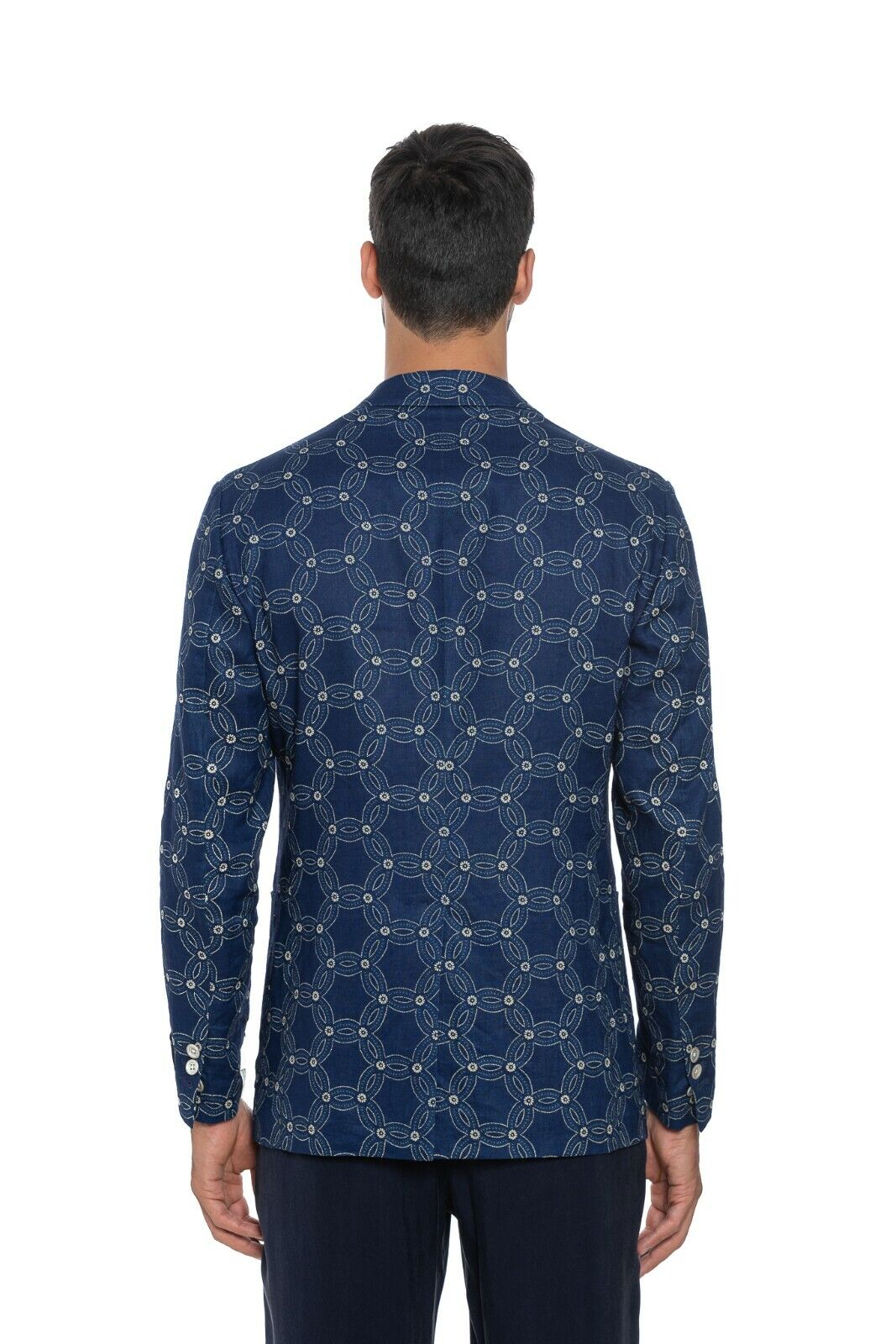 2290$ BELVEST Jacket Blue Hemp Ultra Light Natural Indigo Dye 40 US / 50 EU 8R