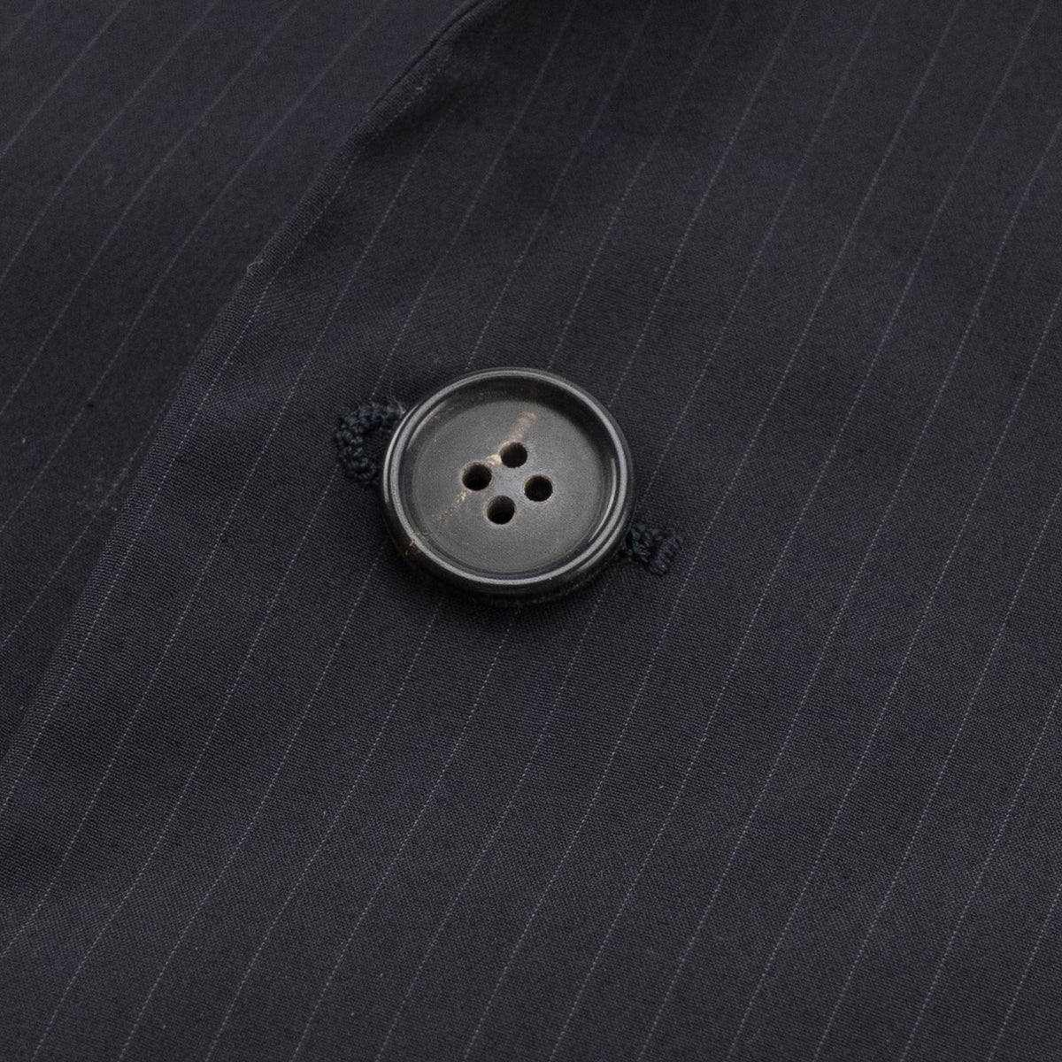 2450$ JIL SANDER Dark Blue Wool Suit Striped Fine Cotton Blend 42 US / 52 IT