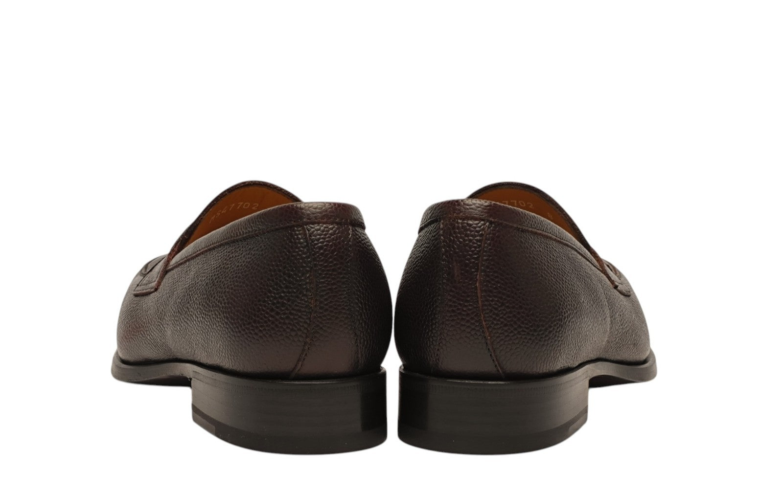 1250$ TESTONI Loafer Shoes Micro Grain Calf Cigar Brown 8 UK / 9 US / 42 IT