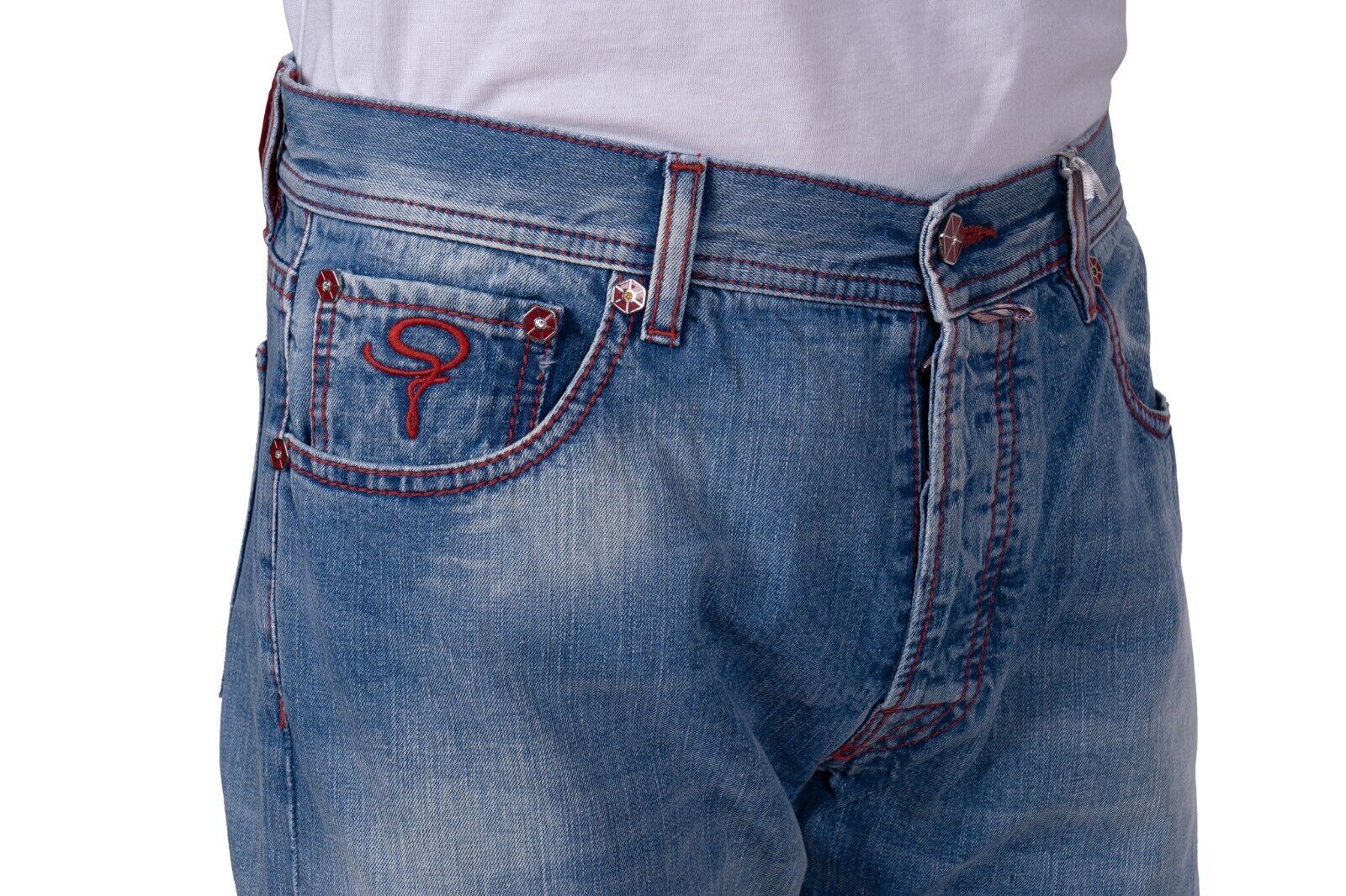 1500$ GERLIN Jeans Pant Cotton + Crocodile Tag 34 US / 50 EU BIJAN