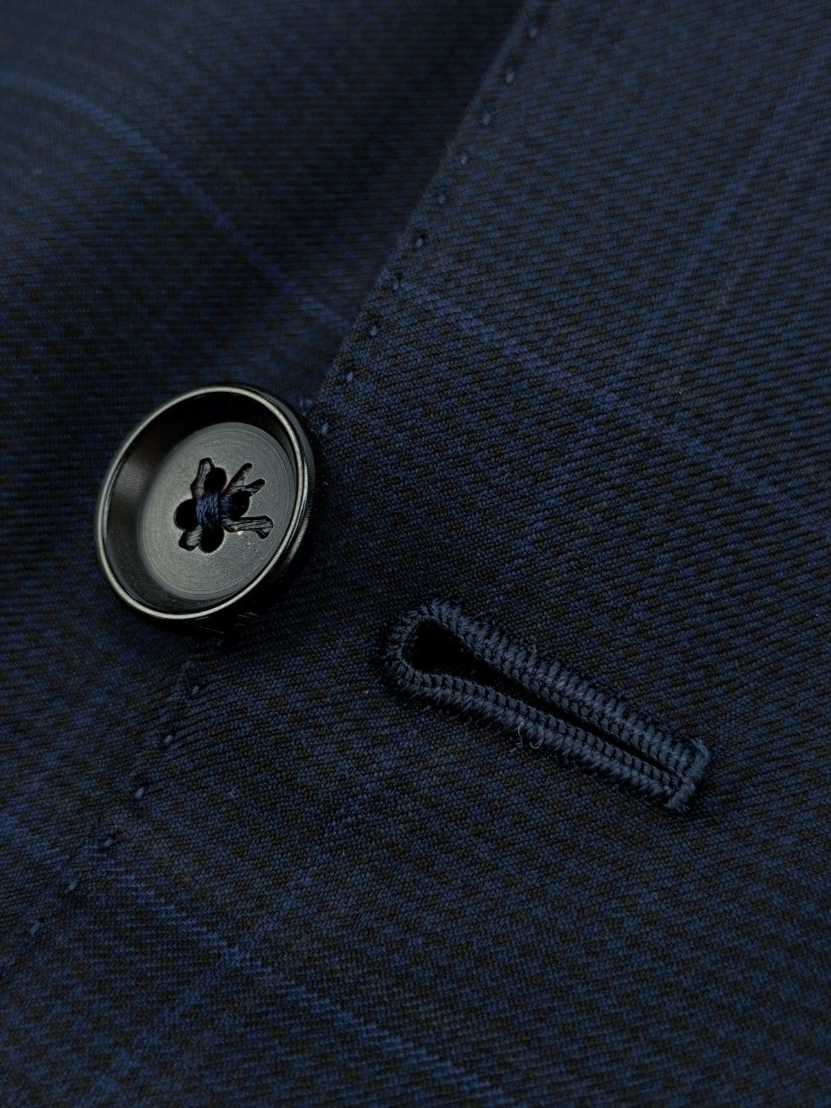 $6890 ISAIA "Marechiaro" Aquaspider Blue Navy Suit Wool 160's 38 US / 48 EU 8R