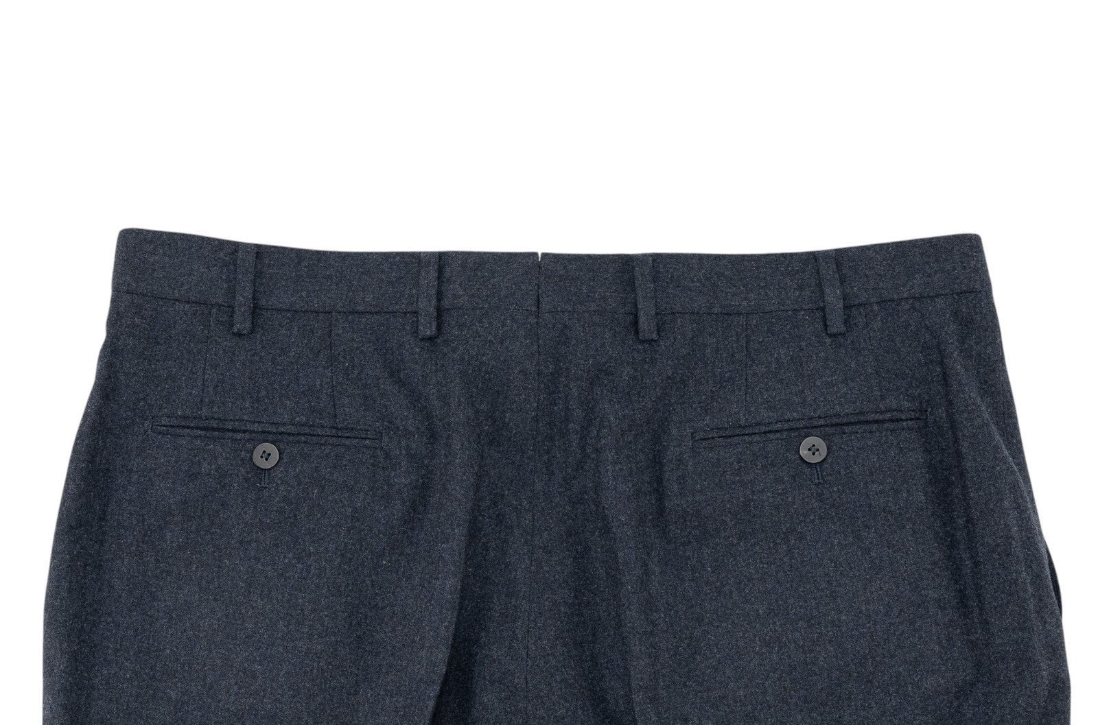 1850$ ISAIA Hand-Sewn Tapered Dress Pant Wool Cashmere Blue 42 US / 58 EU