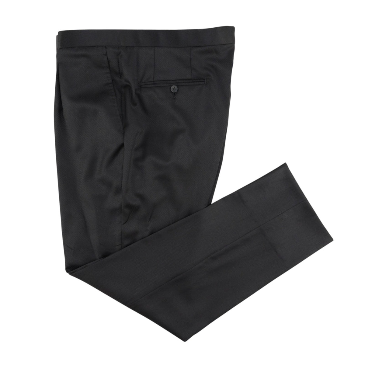 $7120 ISAIA NAPOLI "Gregorio" Black Tuxedo Suit Fine Wool 44 US / 54 EU 8C