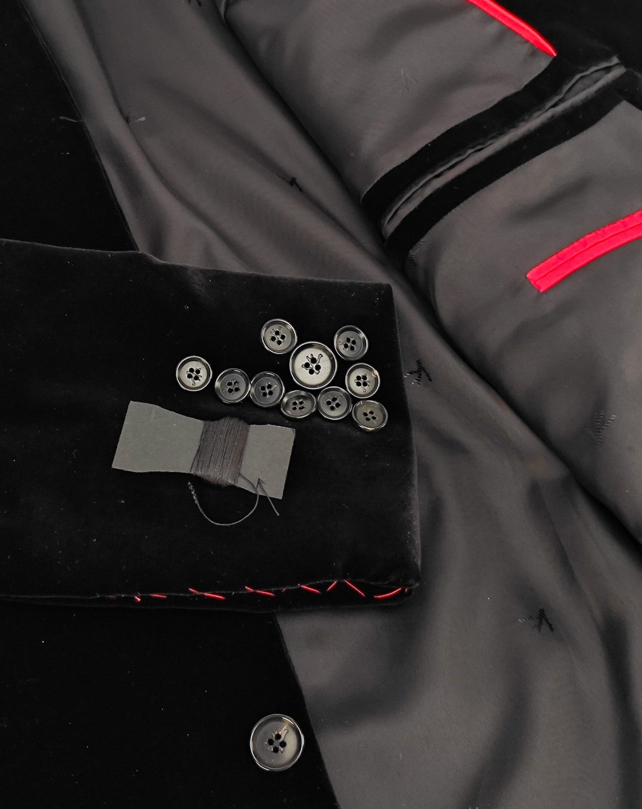 $4300 ISAIA NAPOLI Black Hand-Sewn Sport Coat Velvet Cotton 42 US / 52 EU