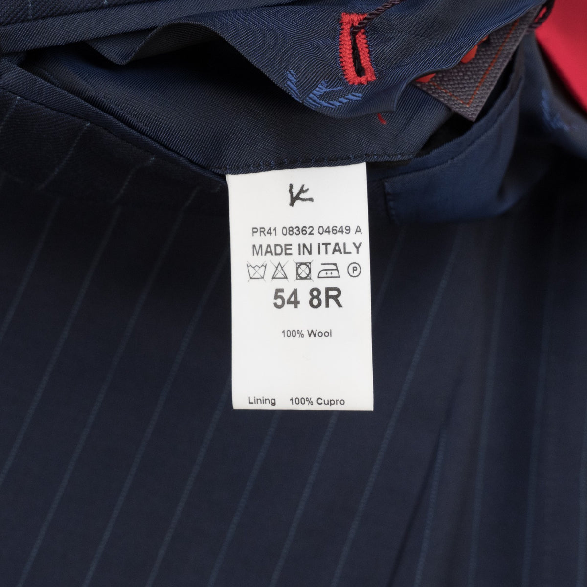 $6650 ISAIA NAPOLI "Capri" Blue Suit Wool Fine Wool 4 Season 44 US / 54 EU 8R