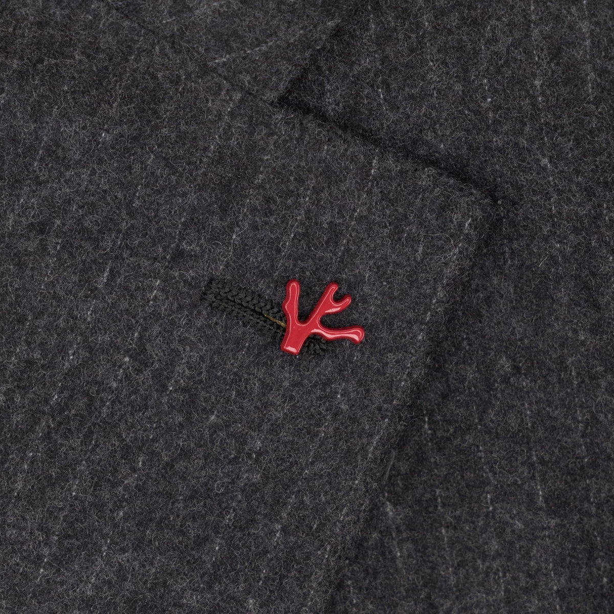 $7100 ISAIA NAPOLI "Marechiaro" Dark Gray Suit Wool / Cashmere 44 US / 54 EU 8R