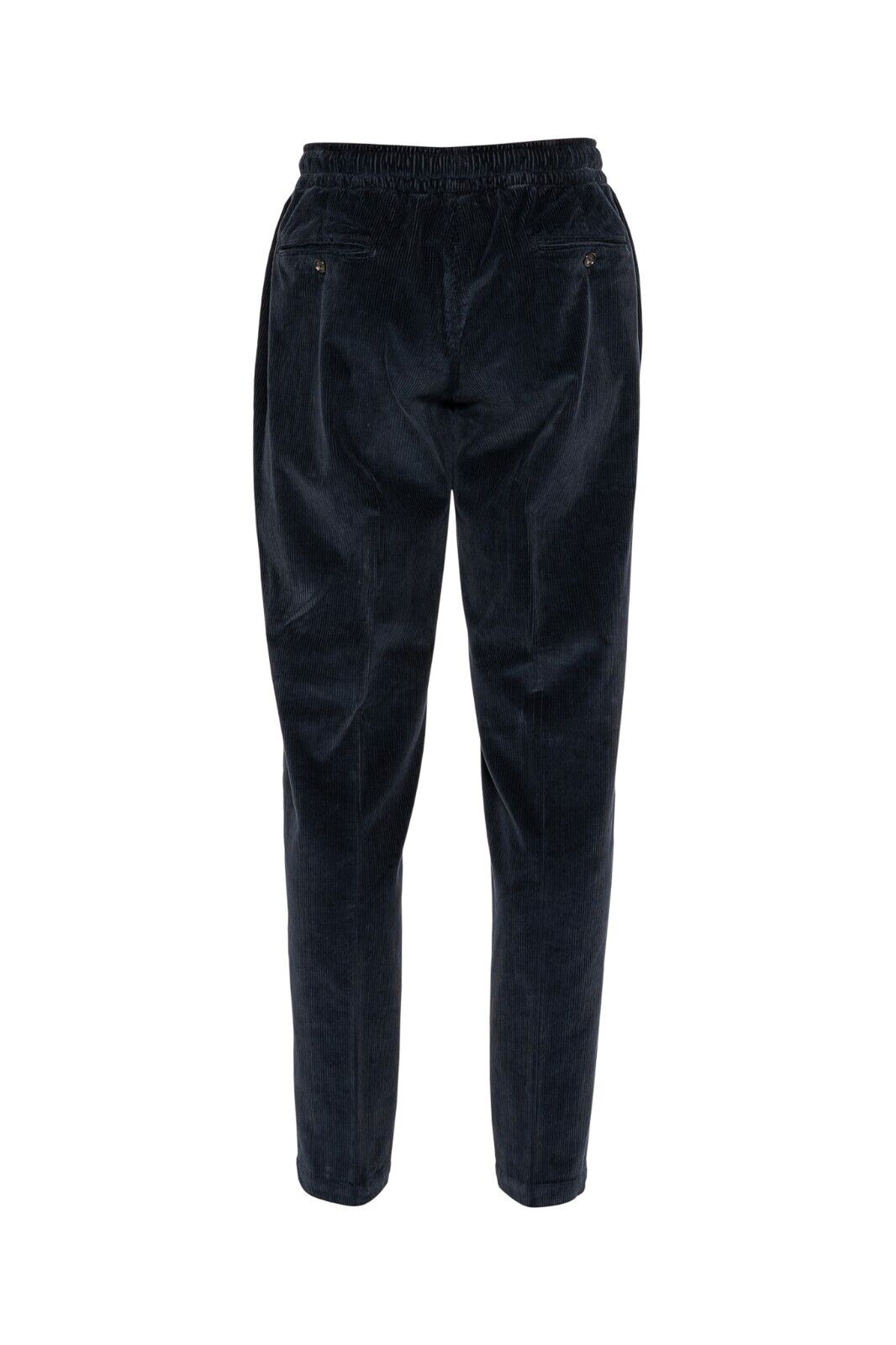 990$ ISAIA NAPOLI Blue Navy Drawstring Trousers Sport Pant Corduroy Cotton