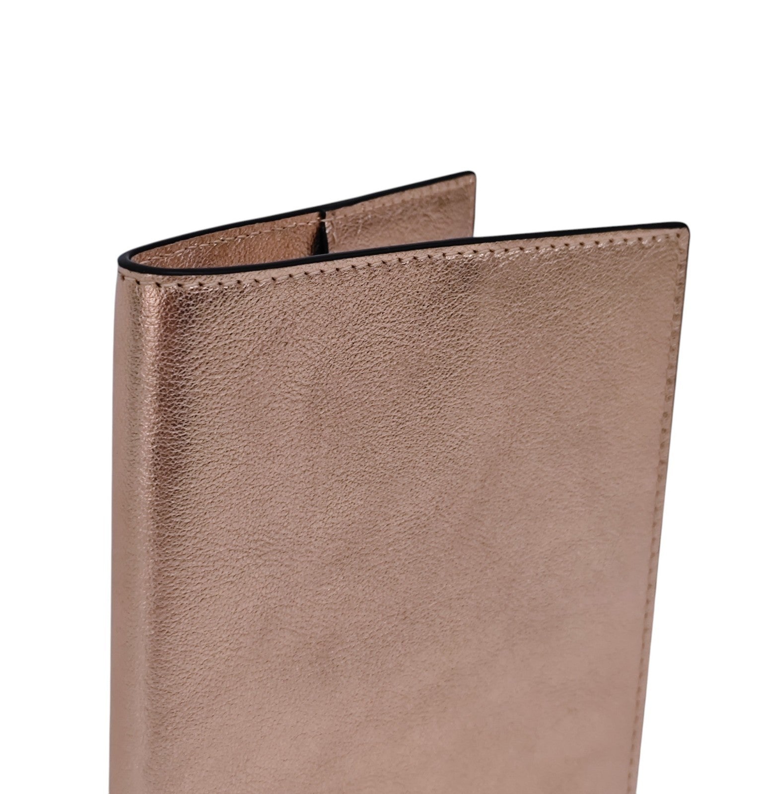220$ PINEIDER FIRENZE 1774 "Metro Smooth" Passport Holder Calf Laminated Rose