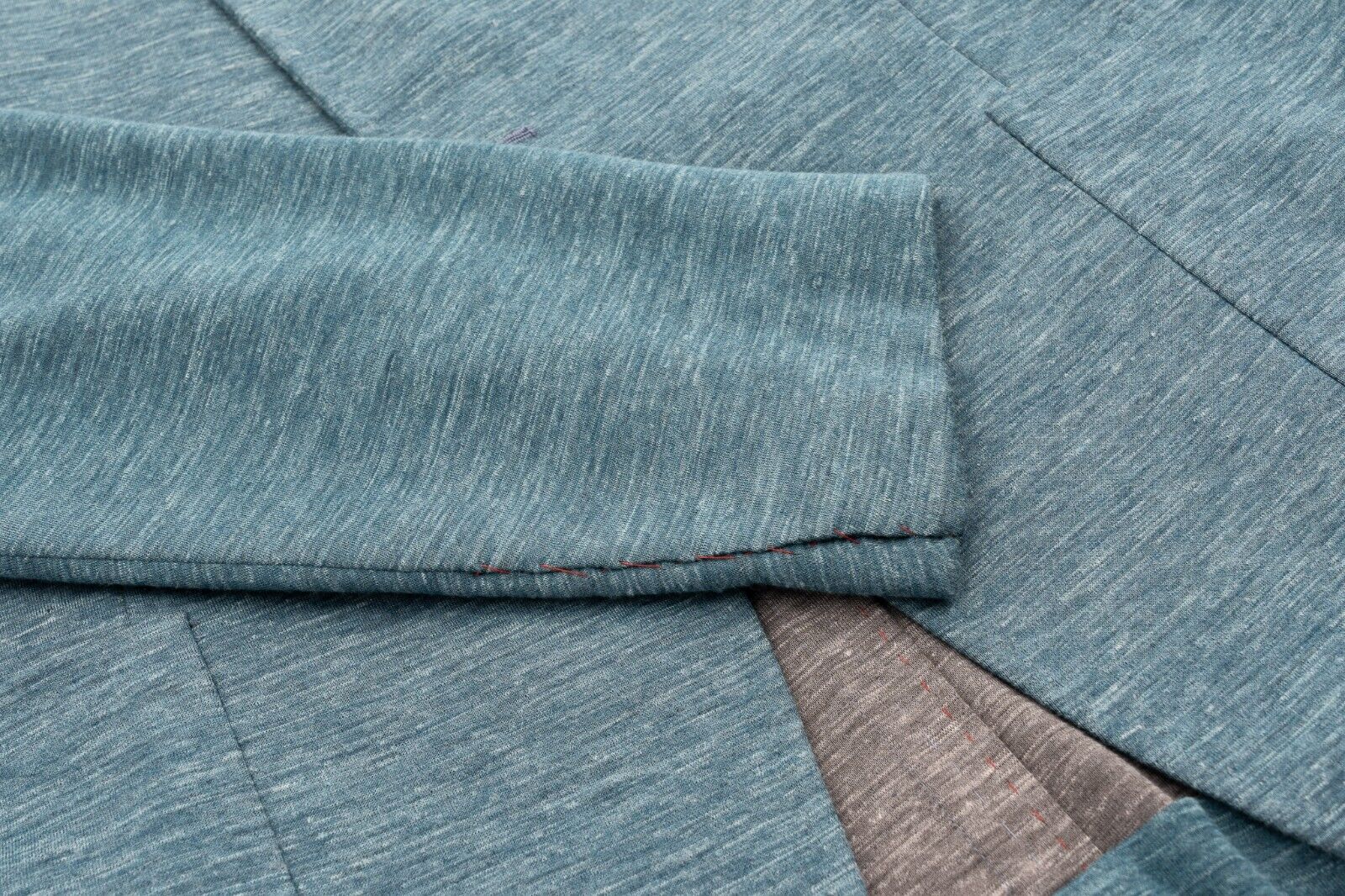 $4600 ISAIA Tiffany Green Jacket Sport Jersey Wool Silk Linen 36 US 46 EU 8R
