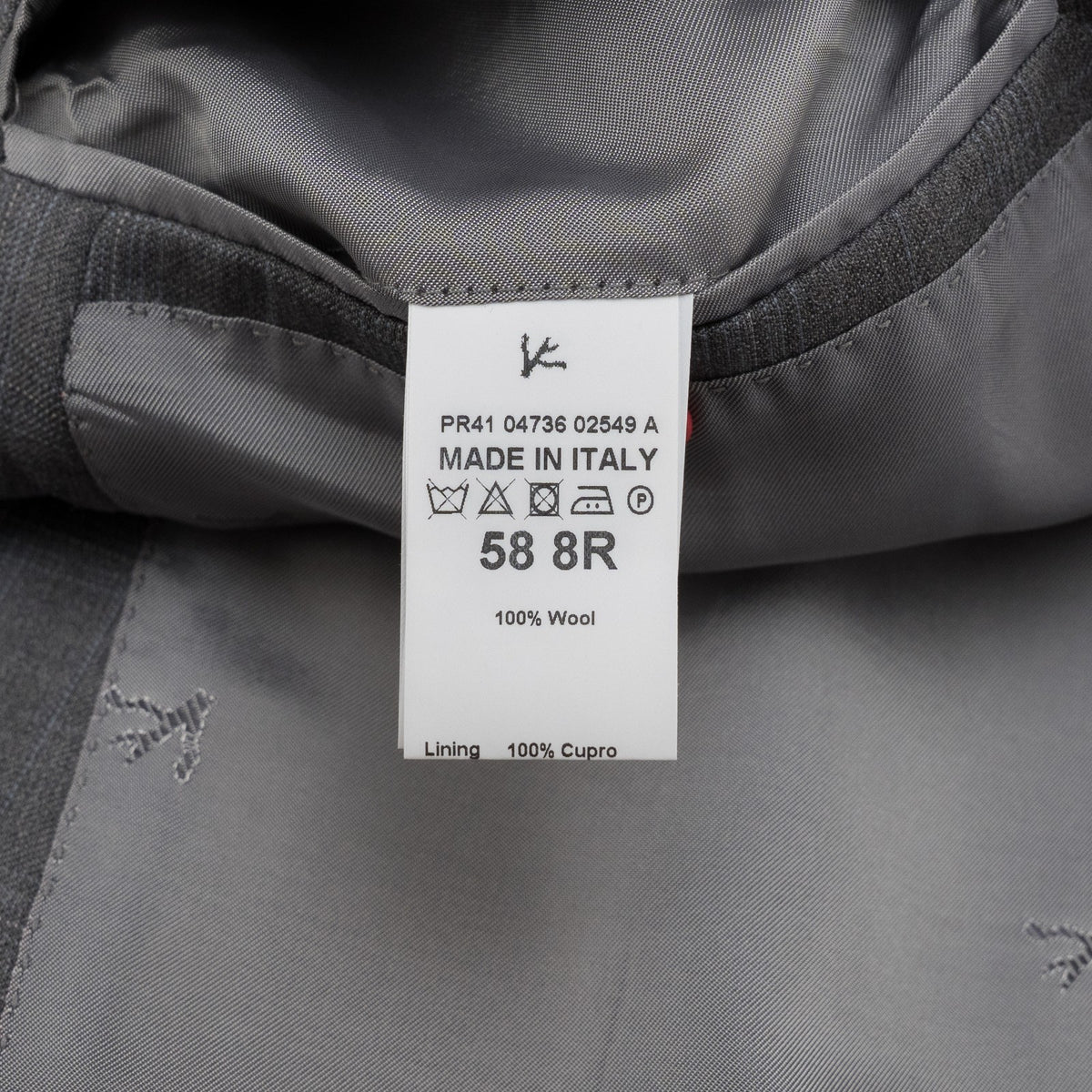$6700 ISAIA NAPOLI "Capri" Gray Suit Fine Wool Plaids 48 US / 58 EU 8R