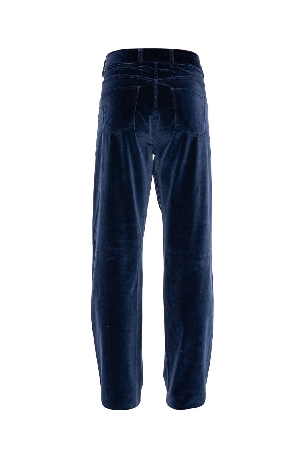 850$ ISAIA NAPOLI Blue 5 Pockets Trouser Pant Velvet Cotton  38 US / 54 EU