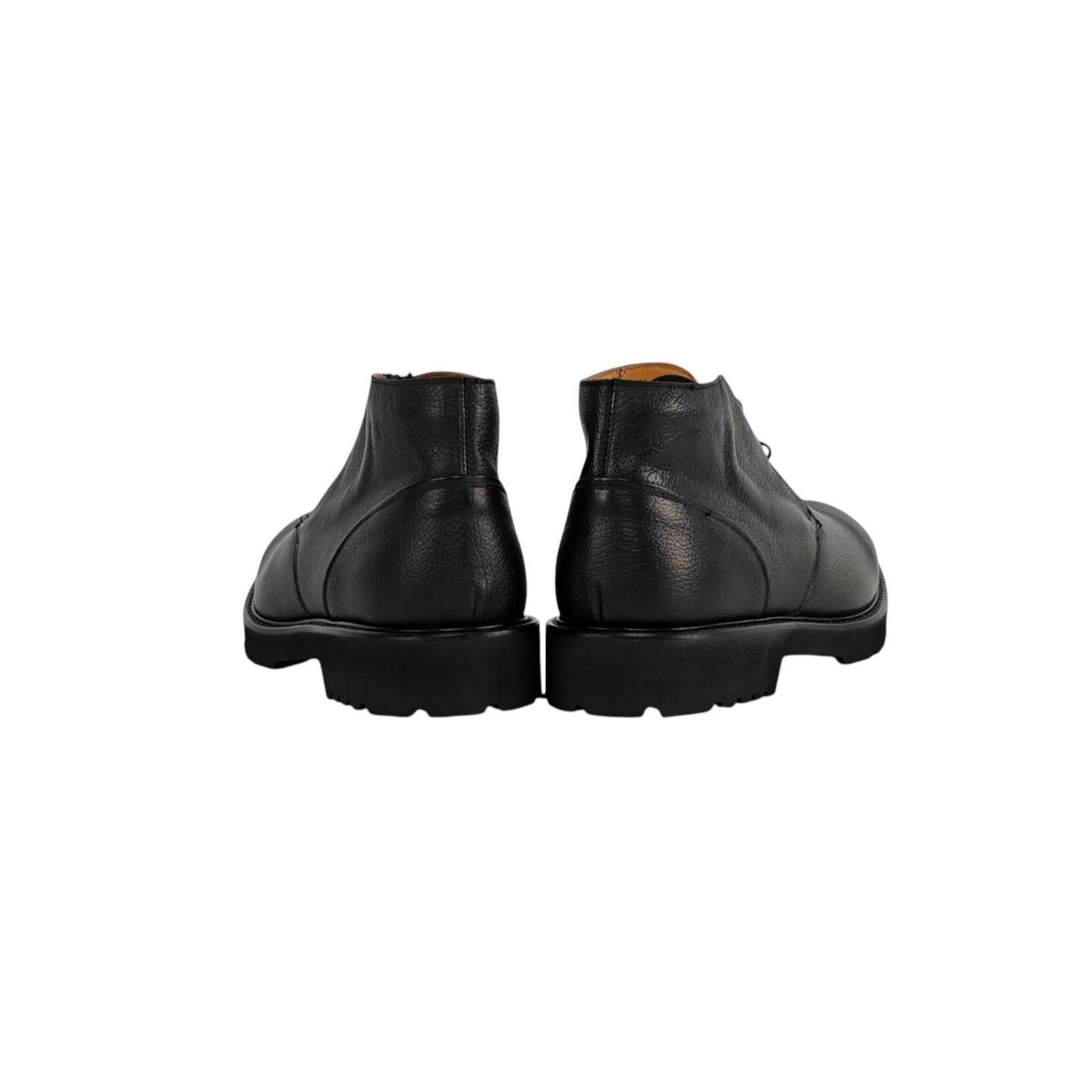 1300$ TESTONI Custoza Desert Boot Buffalo Printed Calf + Fur 8 UK / 9 US / 42 IT