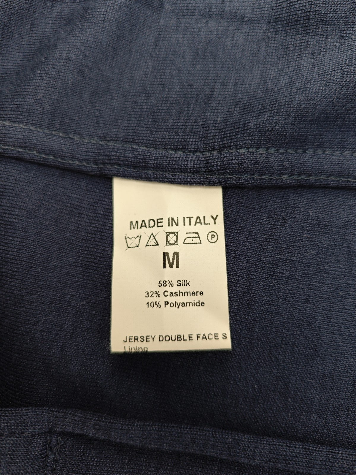 $2650 ISAIA NAPOLI Blue Zip Tracksuit Short Pant Jersey Silk - Cashmere Size M