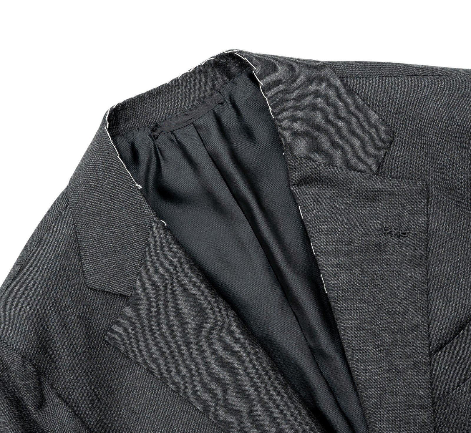 Sartoria DALCUORE NAPOLI Hand-Sewn Jacket Sport Coat Fine Wool Gray 36 US 46 EU