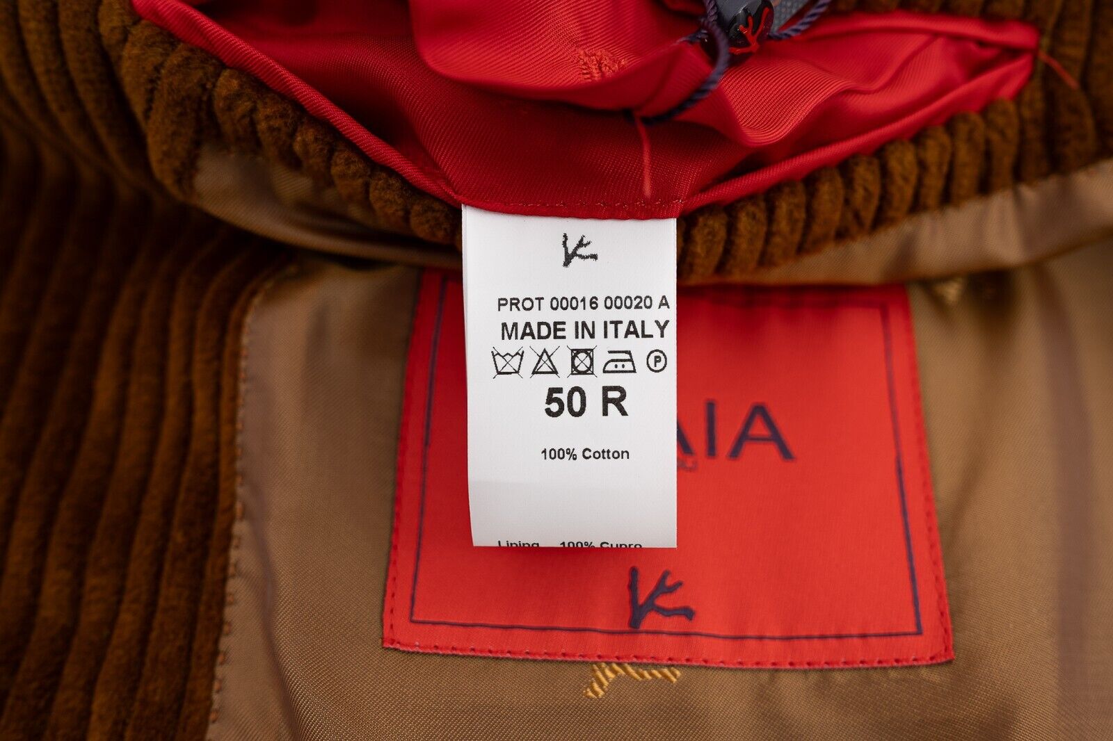 $3800 ISAIA NAPOLI Brown Coat Carcoat Luxury Corduroy Cotton 40 US / 50 EU