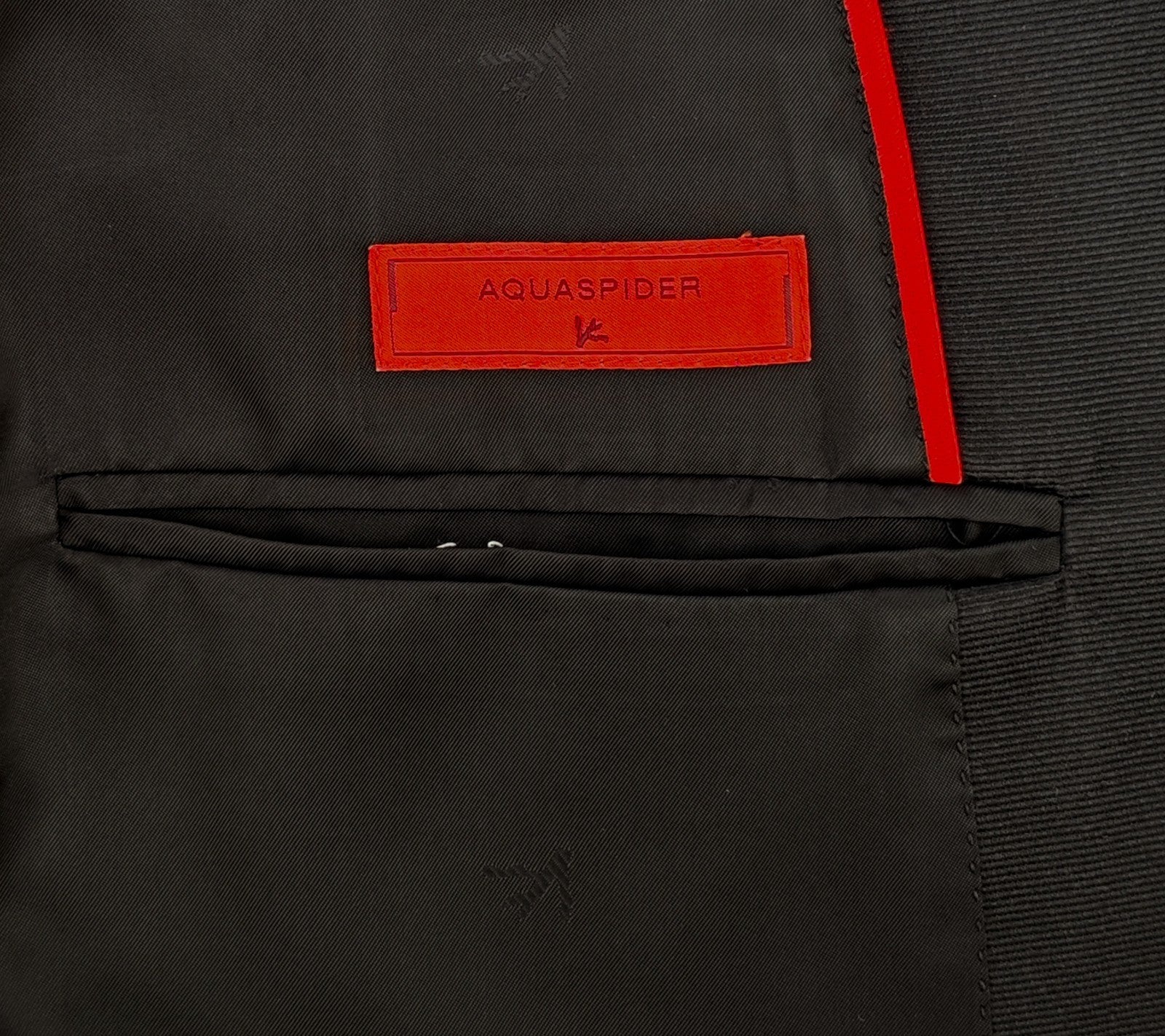 $7120 ISAIA Sanita "Aquaspider" Black Tuxedo Suit Wool 42 US / 52 EU 8L