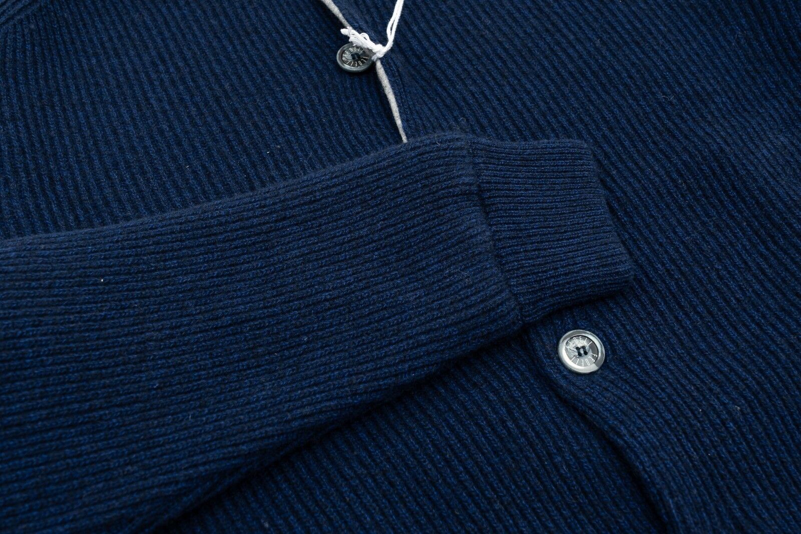 $2600 FEDELI CASHMERE "King" Blue Cardigan Jacket Double Cashmere 40 US / 50 EU