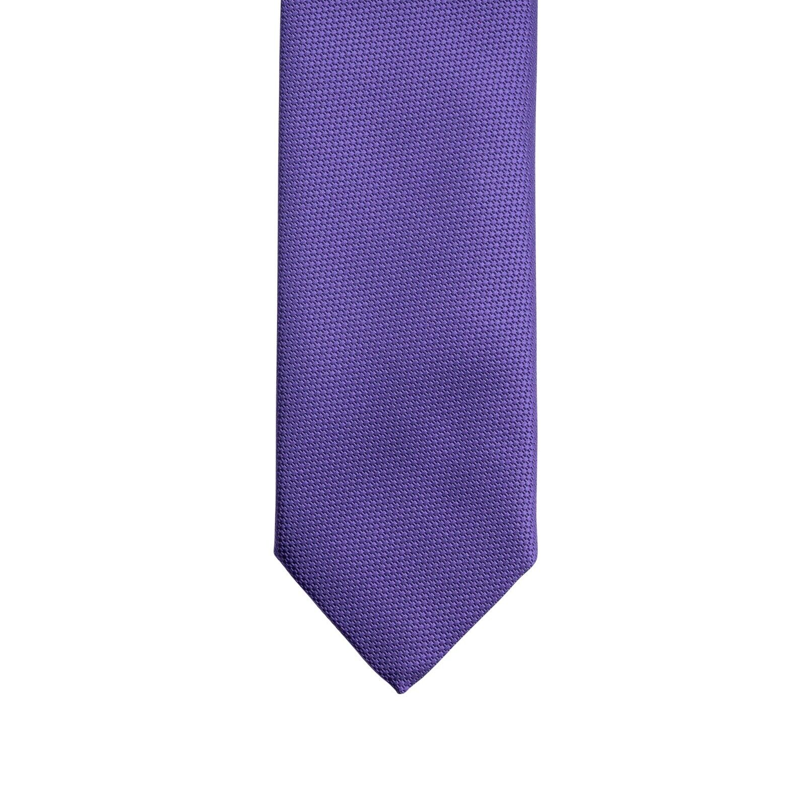 $290 ITALO FERRETTI Tie Textured Violet 100% Silk Handmade in Italy BIJAN