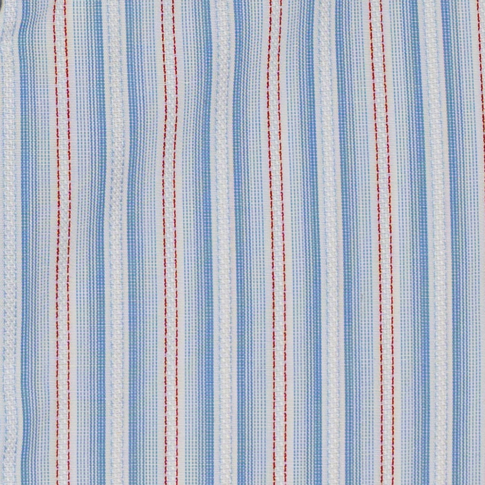520$ RUBINACCI NAPOLI White Blue Hand-Sewn Striped Shirt Cotton Classic Fit 2Z
