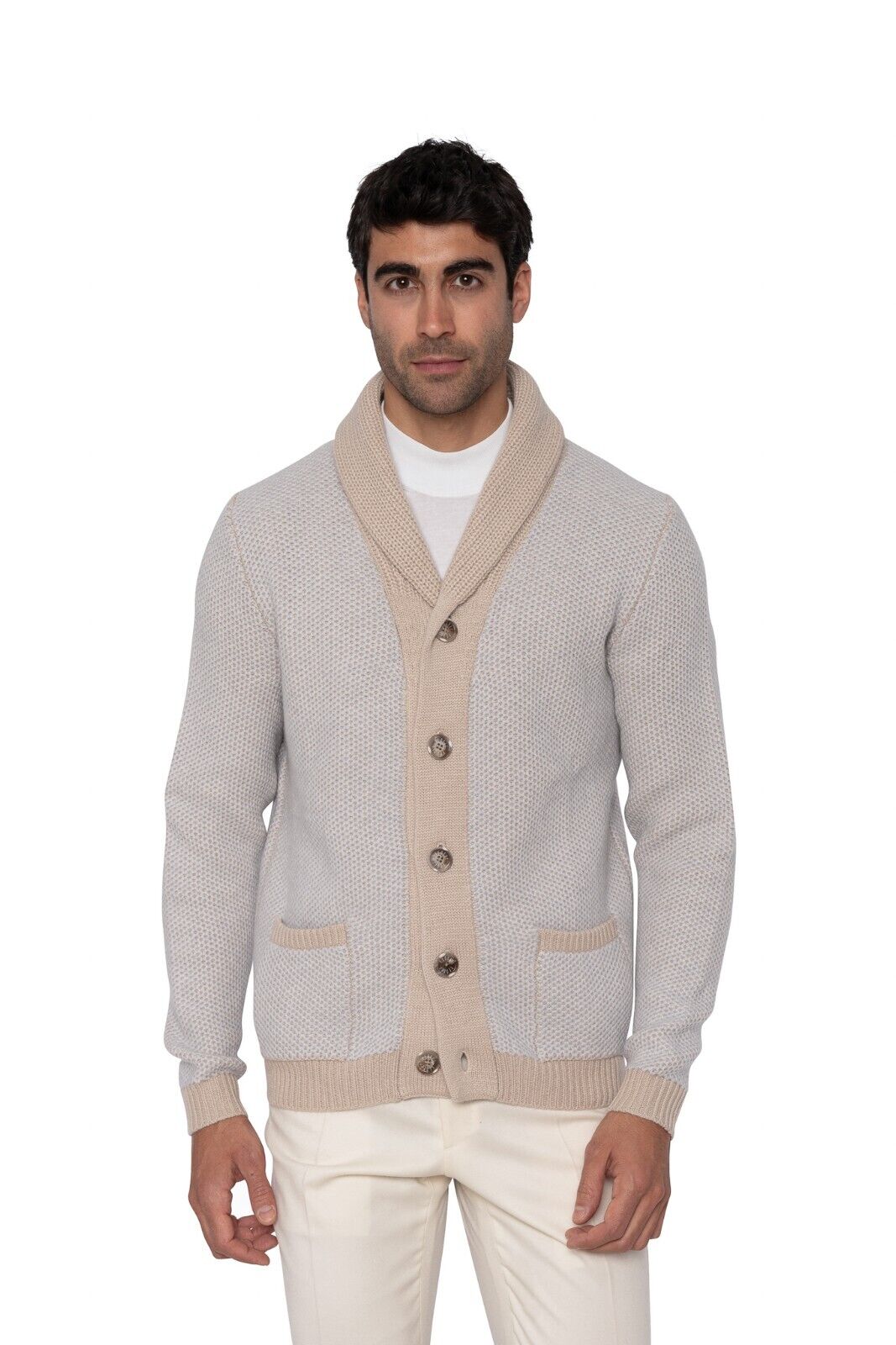 $2400 FEDELI CASHMERE "Terminillo" Cardigan Thick 100% Cashmere 40 US / 50 EU