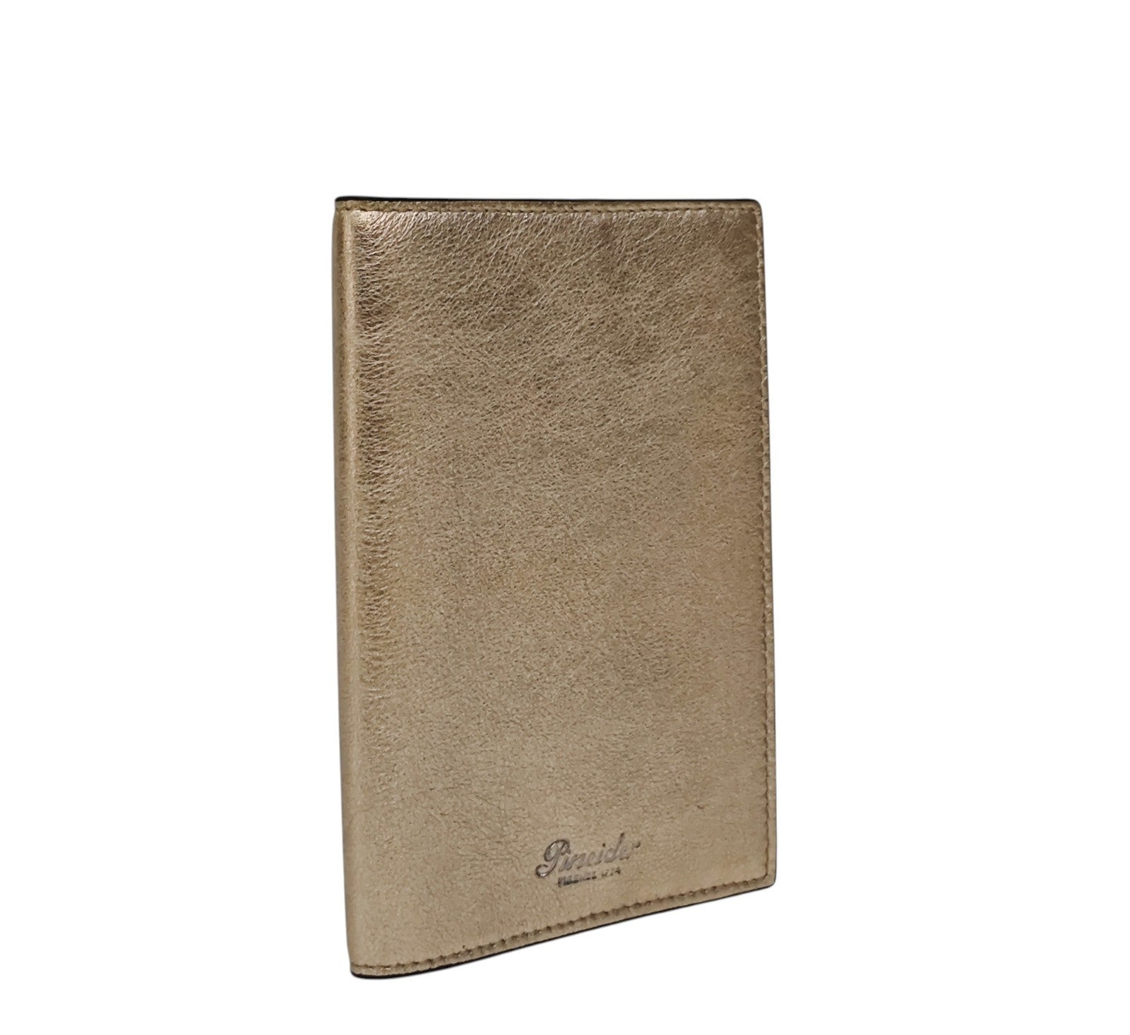 220$ PINEIDER FIRENZE 1774 "Metro Smooth" Passport Holder Calf Gold