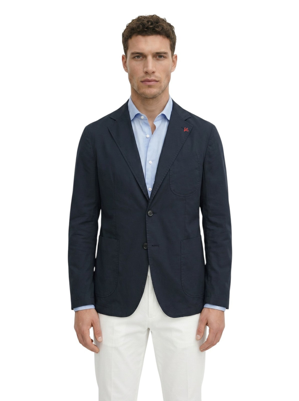 $4100 ISAIA "Capri" Blue Jacket Sport Coat Extralight Cotton 42 US / 52 EU R