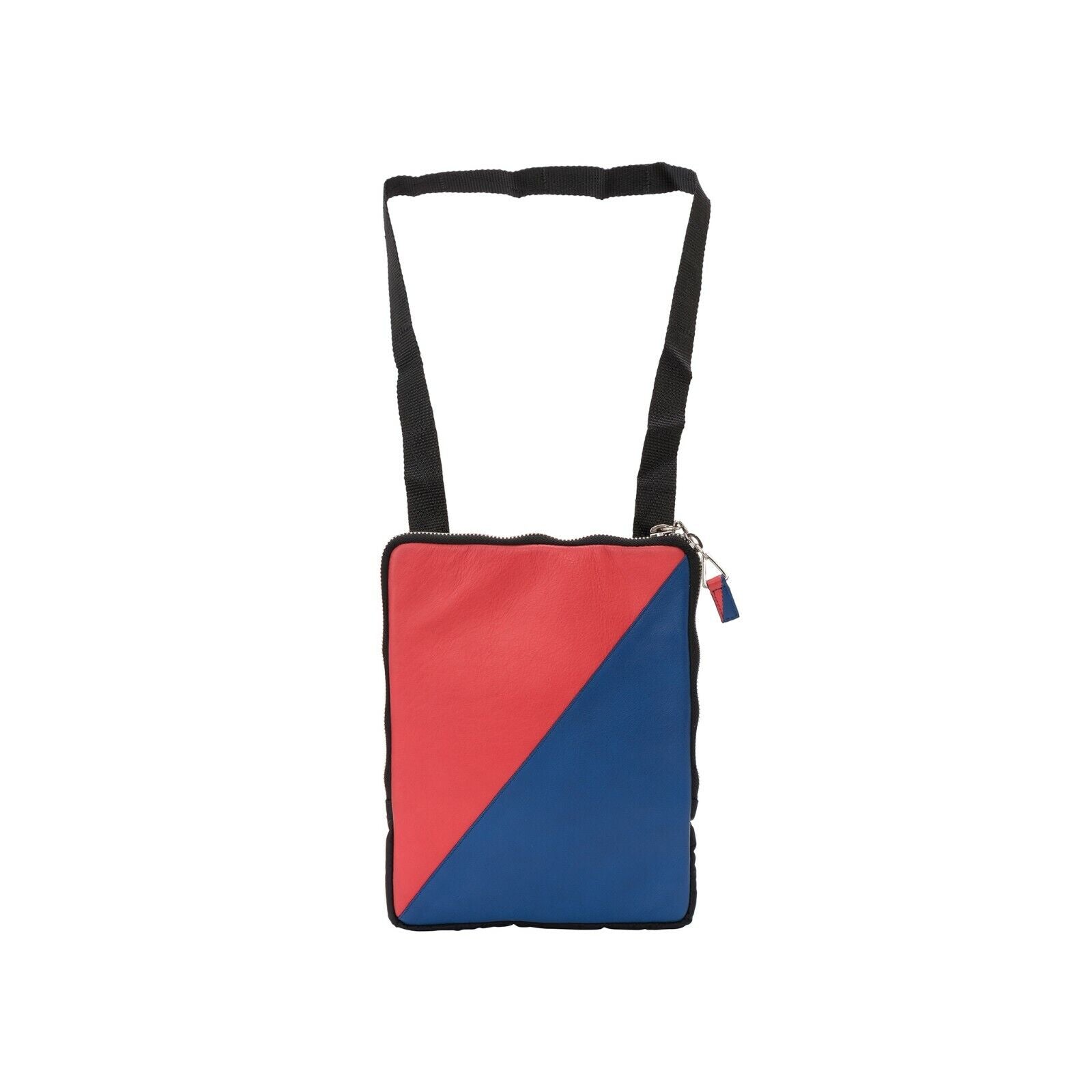 $149 Testoni Bologna Calf + Fabric Pochette + Detachable Shoulder Strap