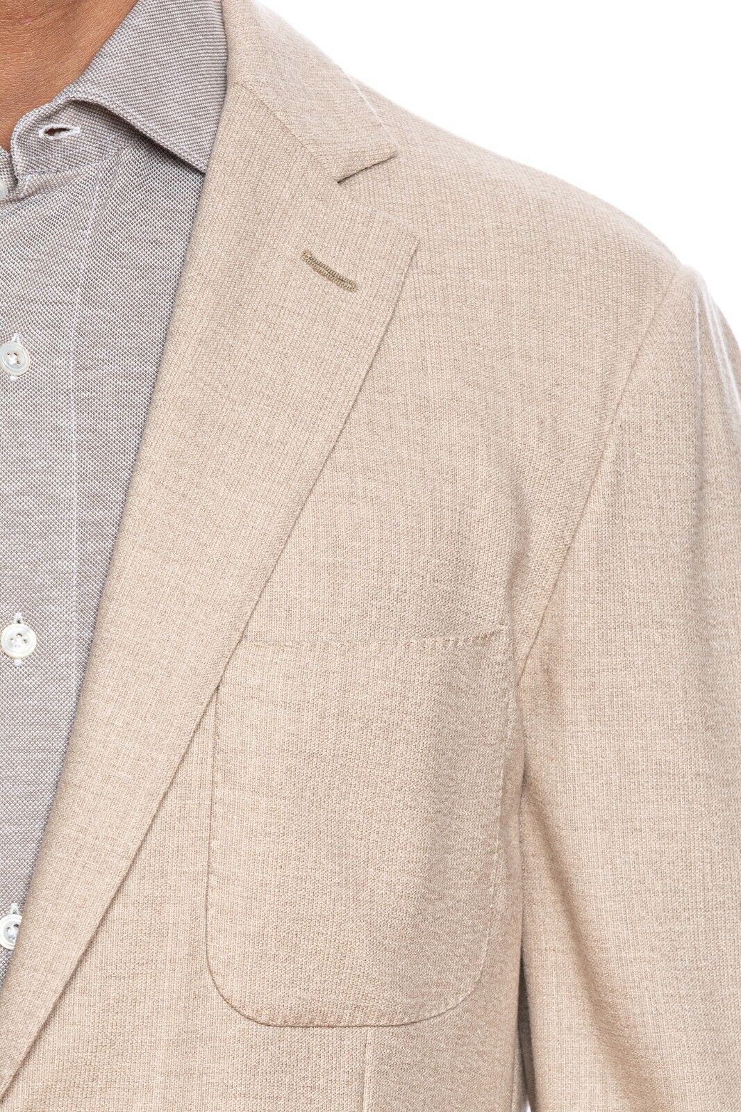 $2290 BELVEST Beige 100% Cashmere Jacket Blazer 40 US / 50 EU Drop 8R