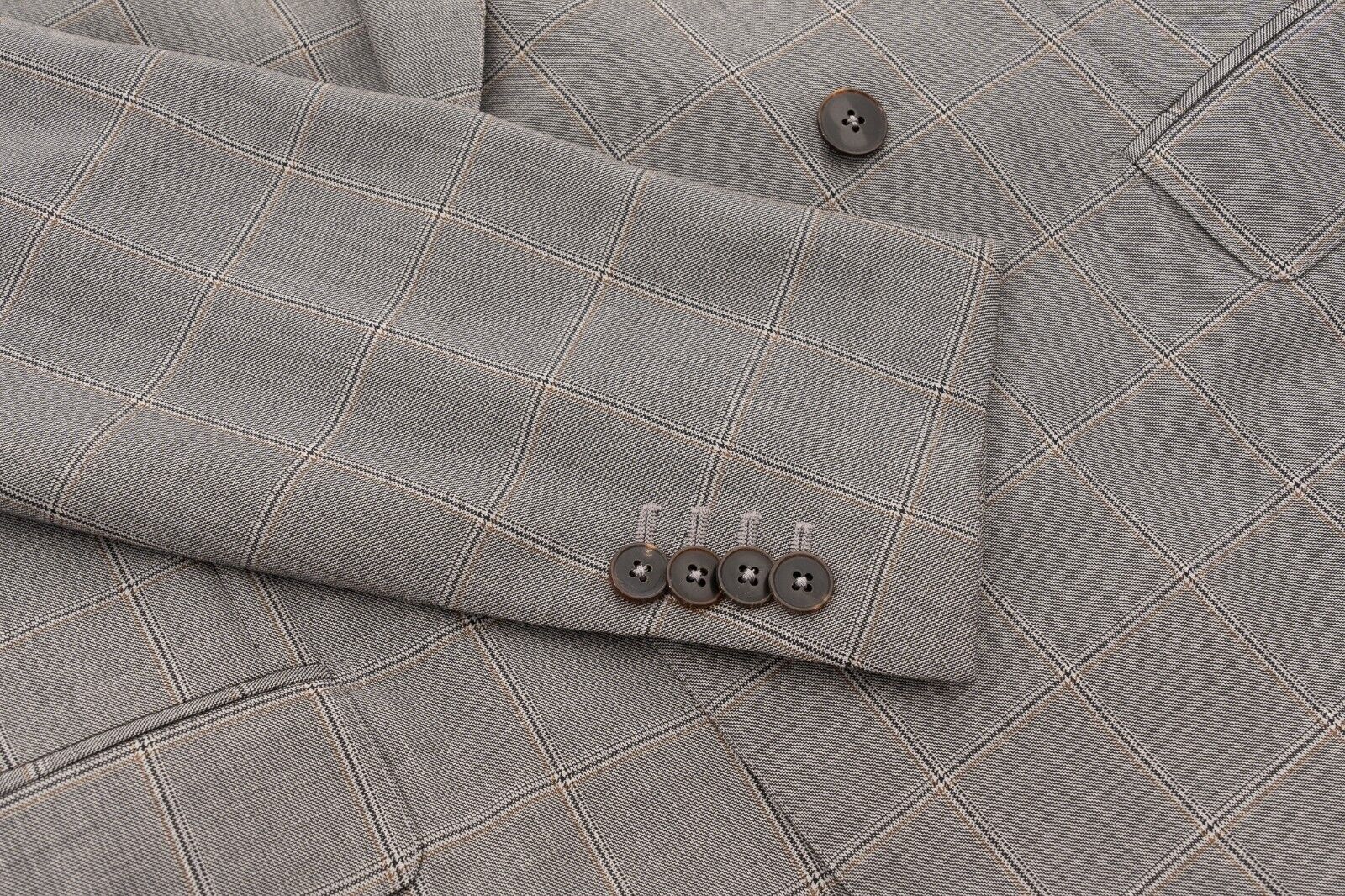$1700 EIDOS by ISAIA NAPOLI Double Breasted Sport Coat Jacket Wool 38 US / 48 EU