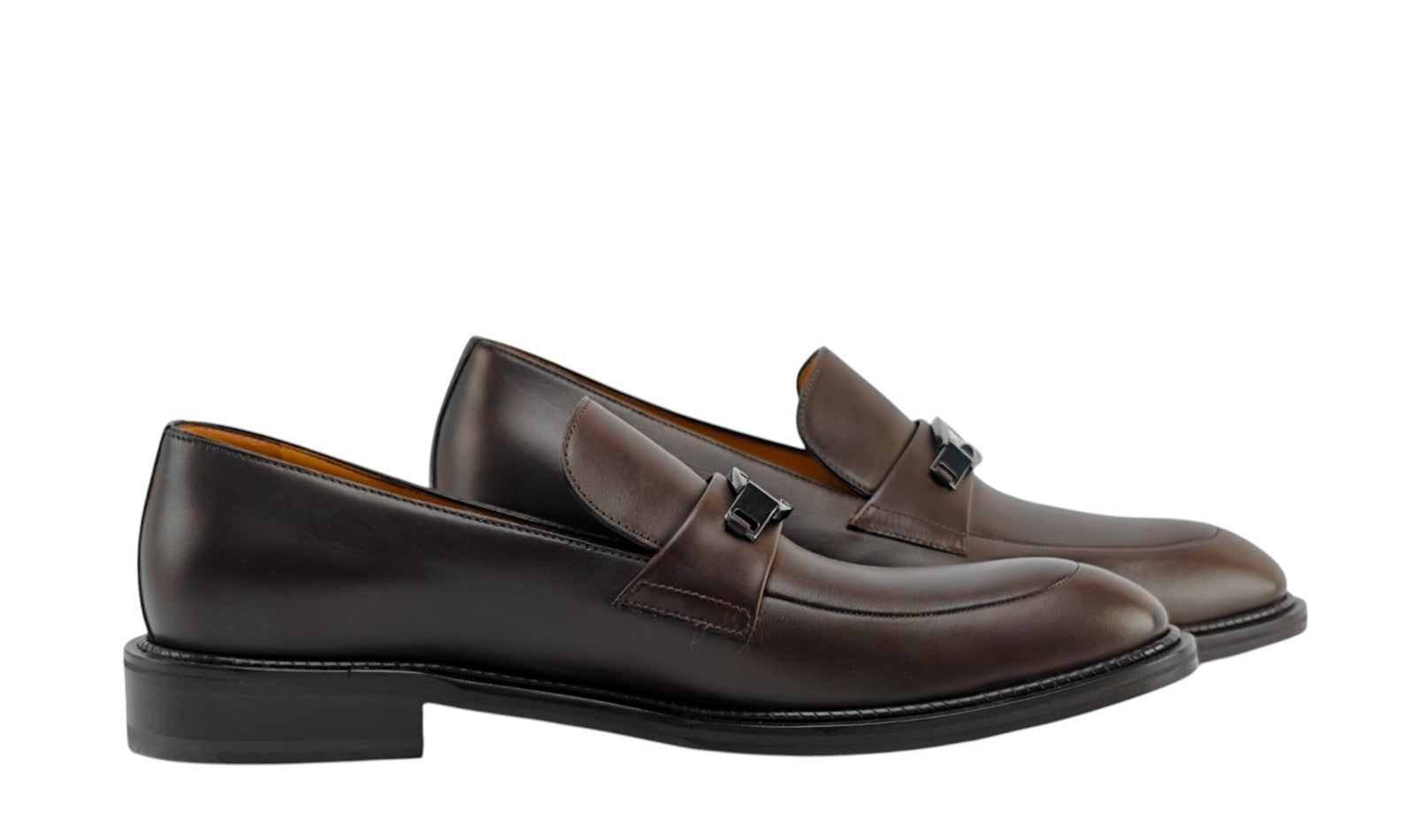 1300$ TESTONI Loafer BOLOGNESE CONSTRUCTION Calf Cigar 8 UK / 9 US / 42 IT