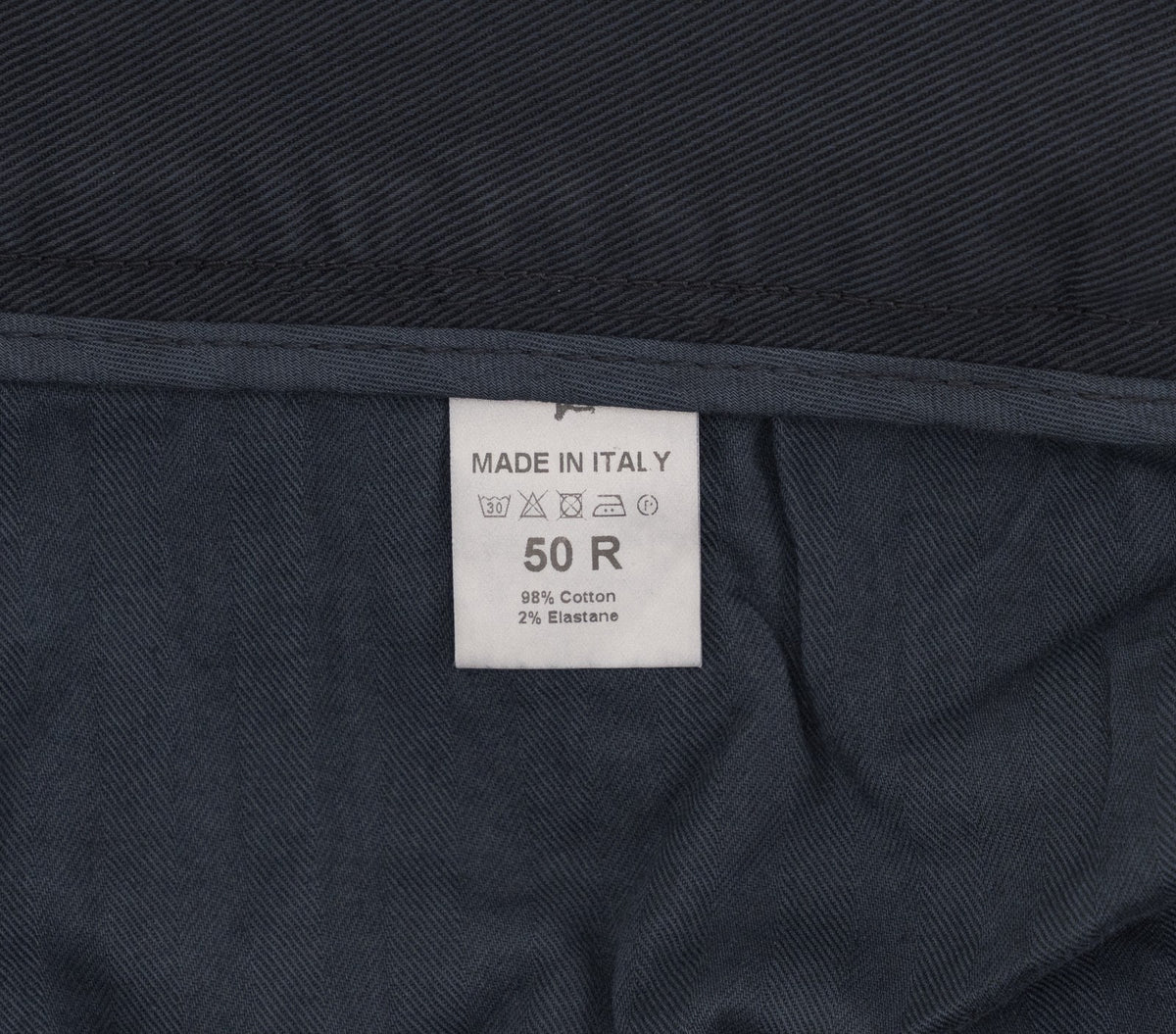 690$ ISAIA NAPOLI Blue Navy 5 Pockets Trousers Pant Cotton 34 US / 50 EU