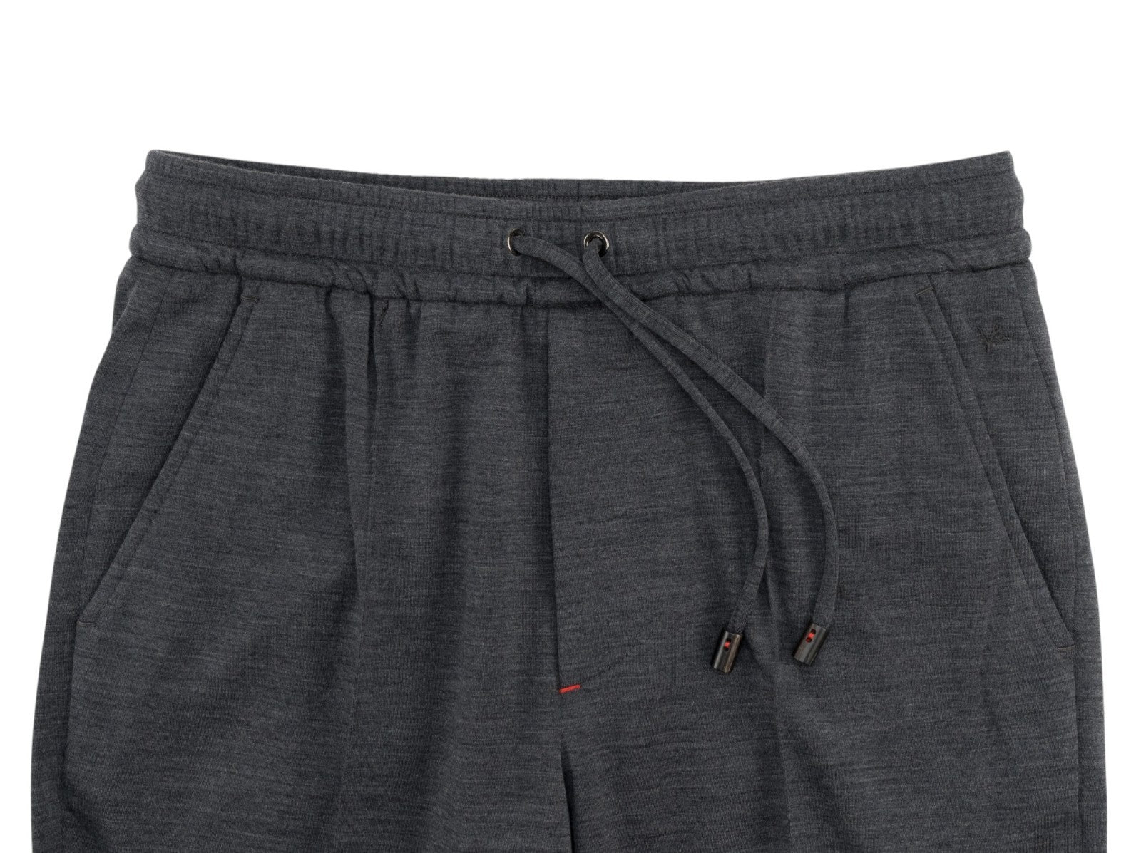 1285$ ISAIA "Comfort Project" Gray Drawstring Pant Wool Relaxed Tapered Fit