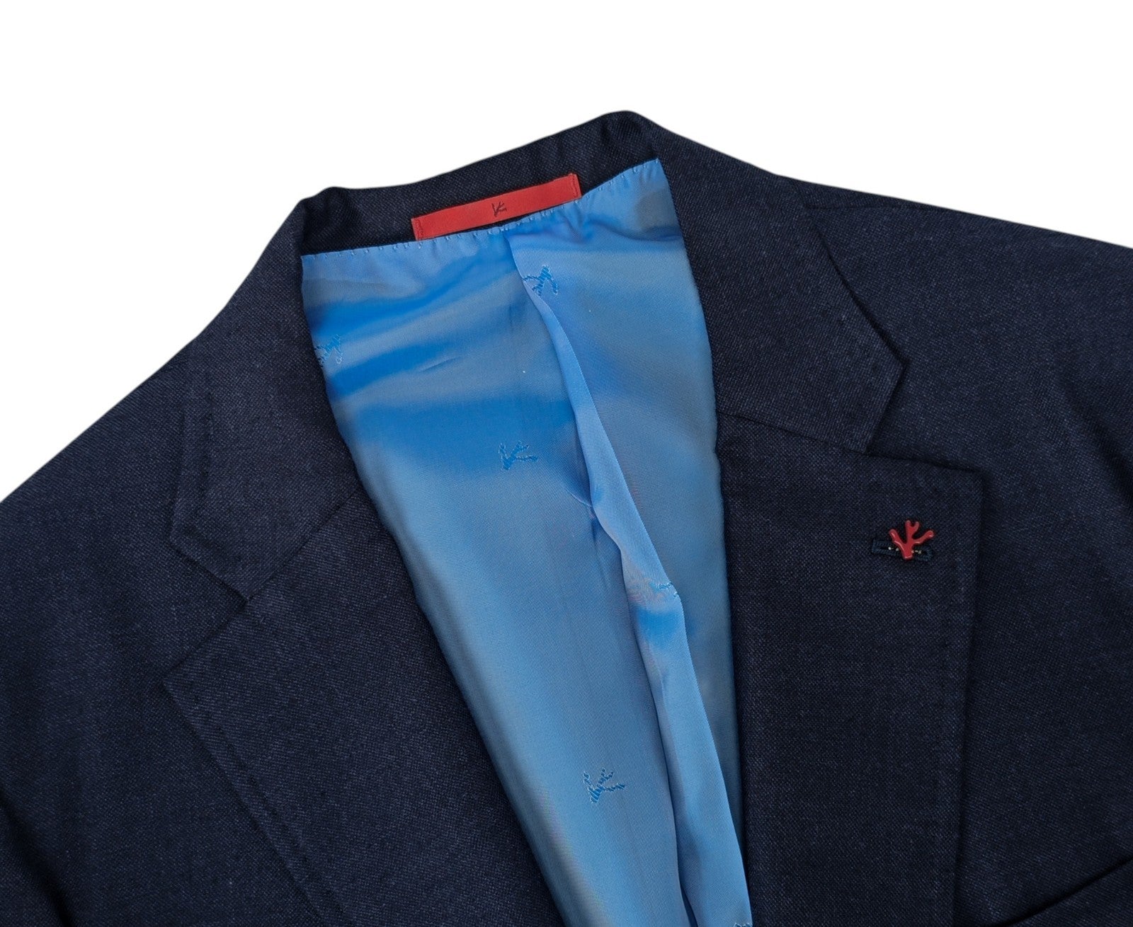 $6850 ISAIA "Domenico" Blue Sport Coat Soft Cashmere - Silk 48 US / 58 EU 8R