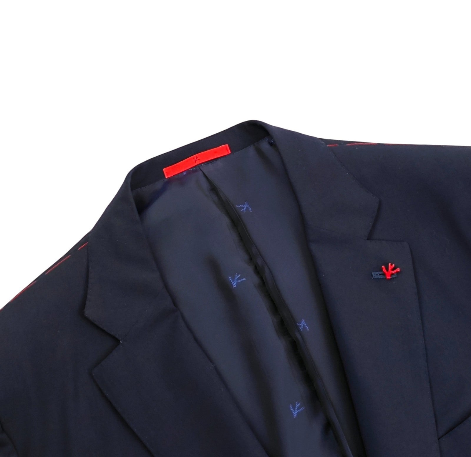 $6500 ISAIA NAPOLI "Comfort" Blue Navy Hand-Sewn Suit Wool 46 US / 56 EU 7R