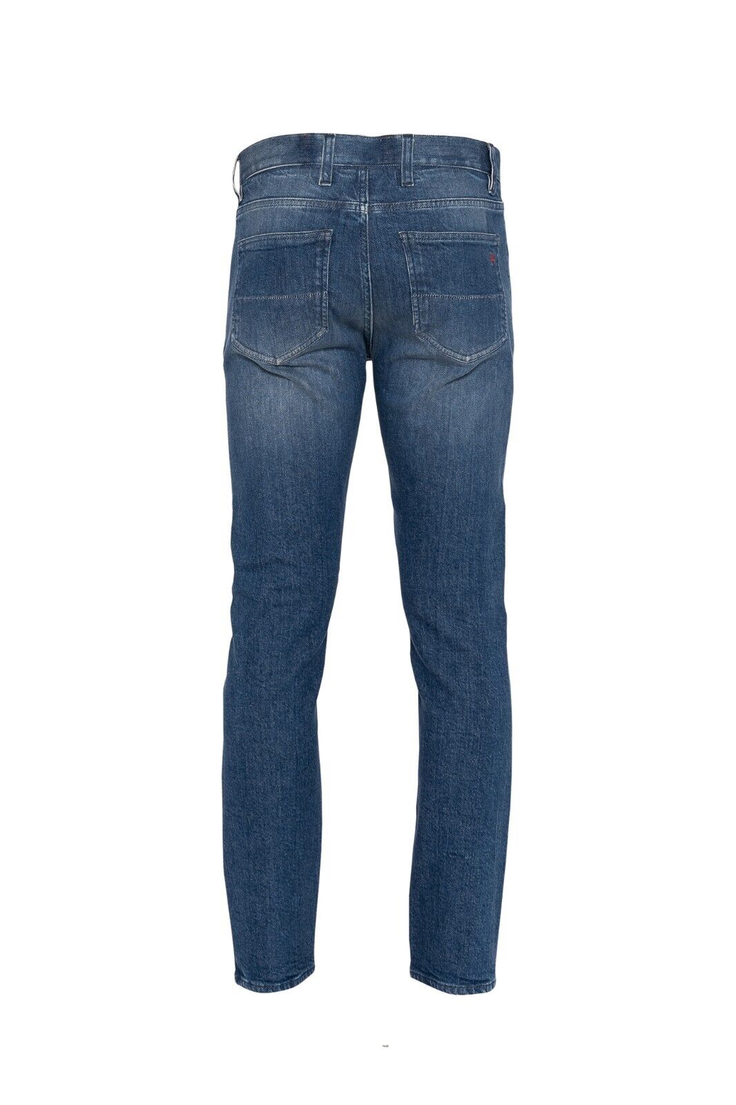 690$ ISAIA NAPOLI Blue 5 Pockets Denim Jeans Trousers Pant Regular Cotton