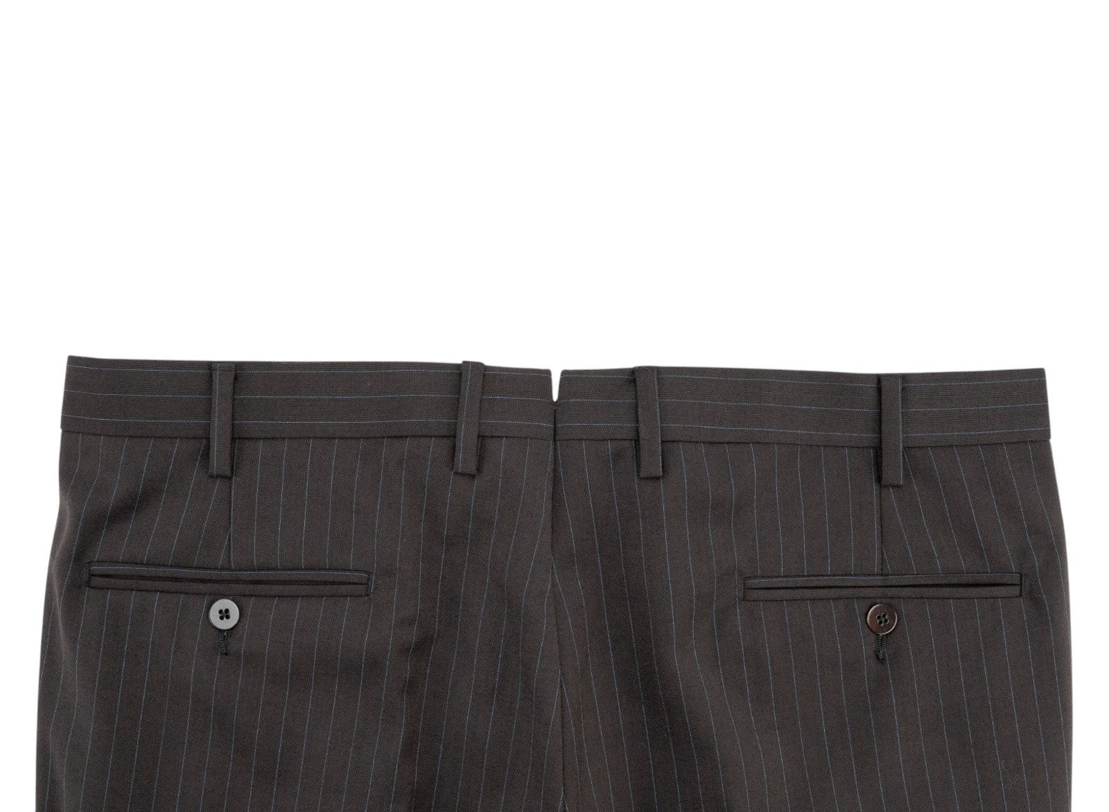 1870$ MACO by RAFFAELE CARUSO Dark Brown Striped Suit 3/2 Roll Wool 44 US 54 IT