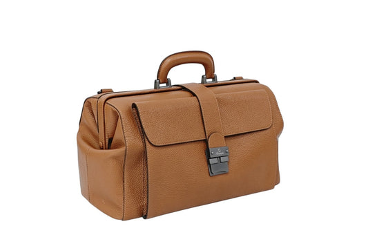 1450$ PINEIDER FIRENZE 1774 "Bottolato" Calf Work Doctor Bag Laptop Rum