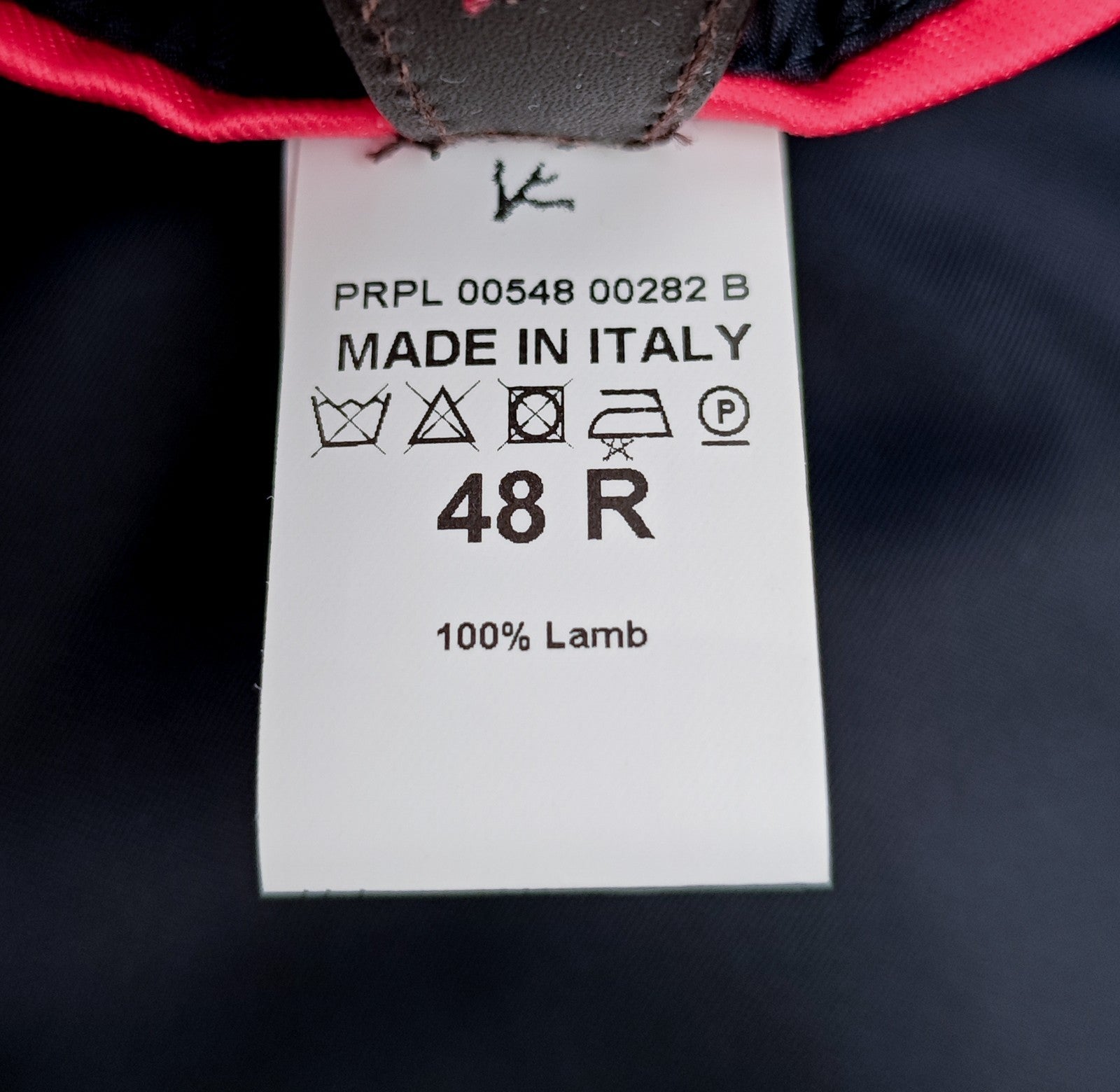 $6250 ISAIA NAPOLI Blue Zip Varsity Jacket Soft Lambskin Leather 38 US / 48 EU