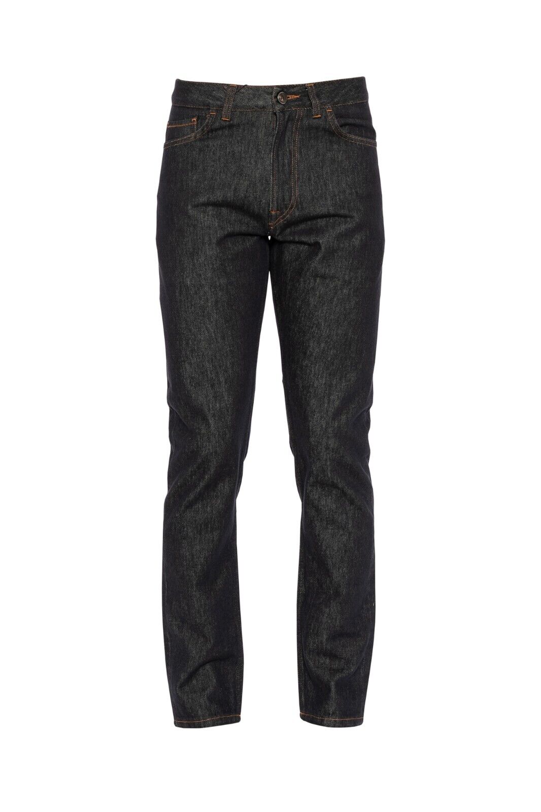 690$ ISAIA NAPOLI Black Barchetta Denim Jeans Pant Drill Dyed Cotton 32 US 48 EU