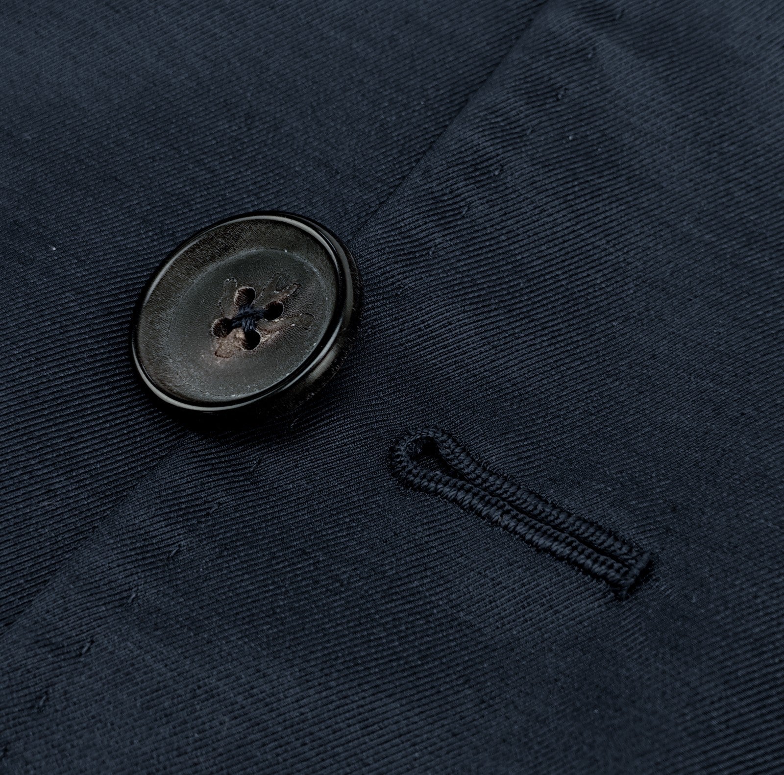 6590$ ISAIA Blue Navy Belted Trench Coat Cashmere / Silk 38 US / 48 EU R