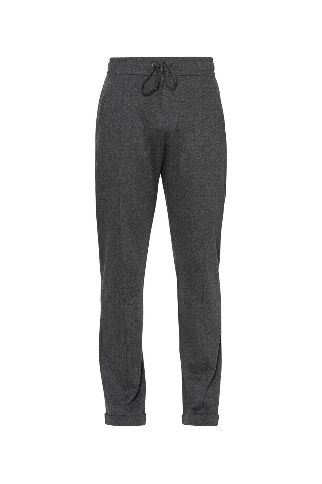 1100$ ISAIA NAPOLI Gray Trackpant Drawstring Jogging Pant Cotton Blend Size L