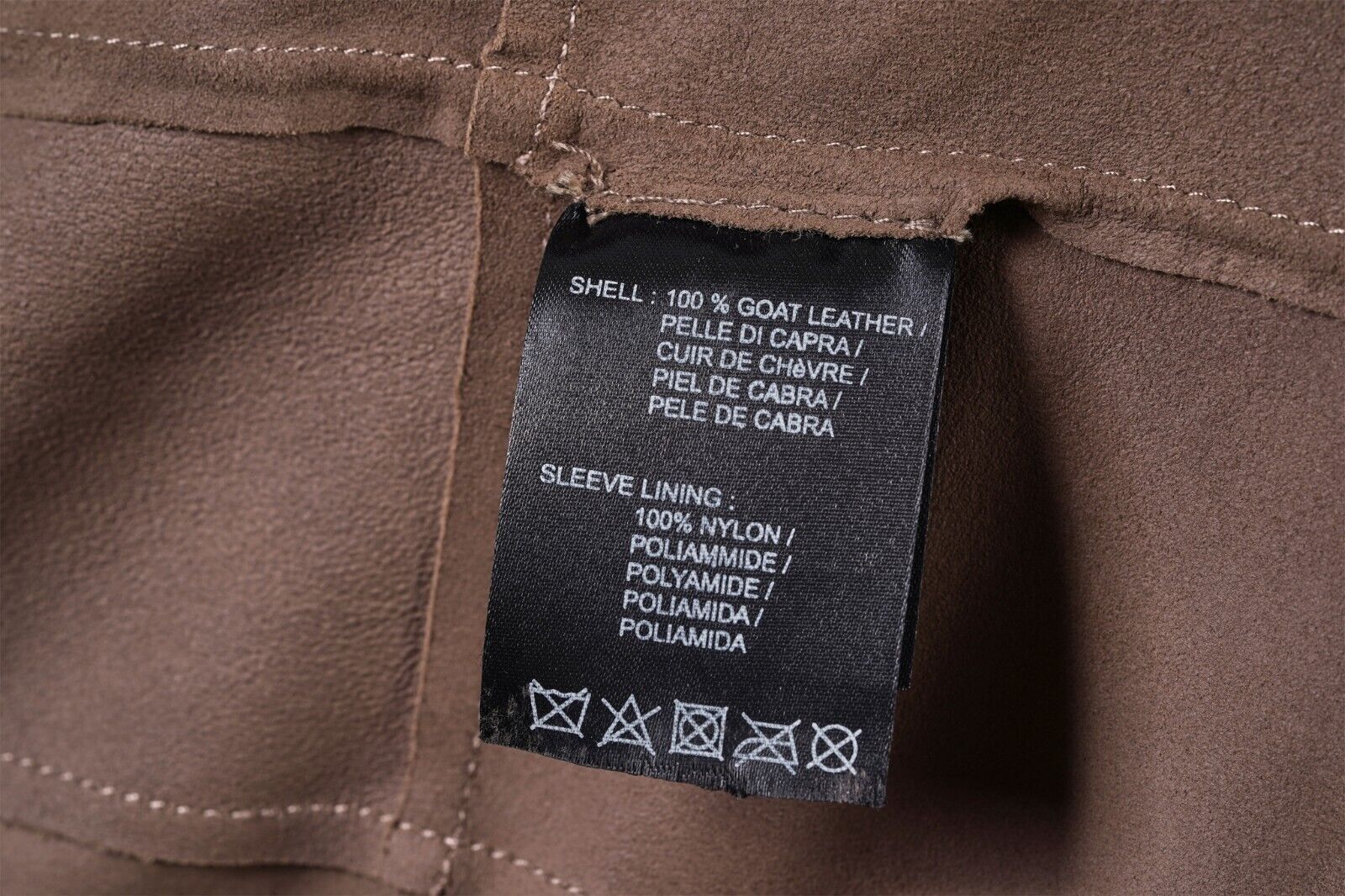 1100$ MINO RONZONI 1953 Made in Italy Overshirt Jacket Brown Leather Sz M