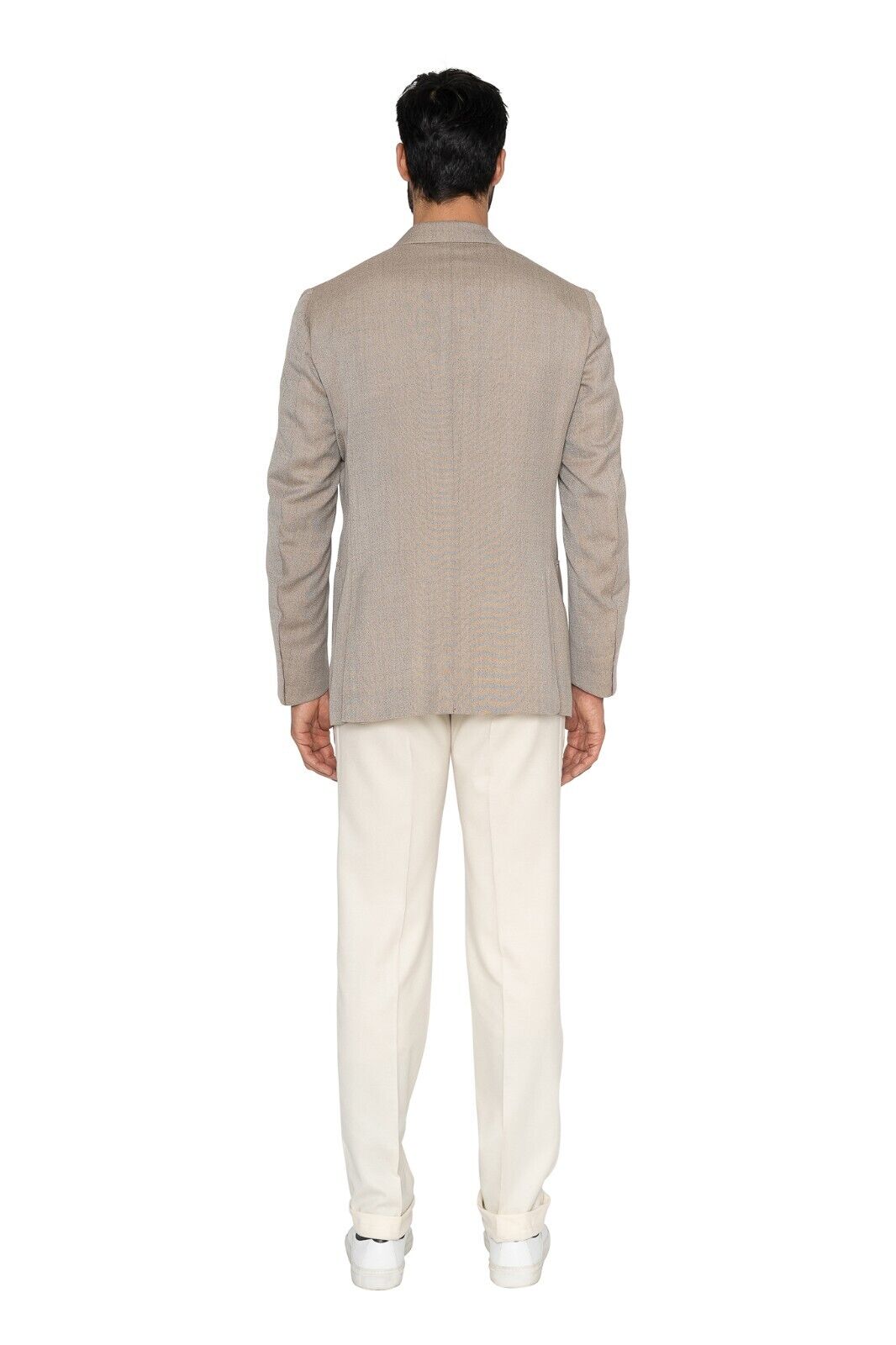 $5400 ISAIA NAPOLI Tan Jacket Sport Coat Cashmere / Silk / 40 US / 50 EU 8R