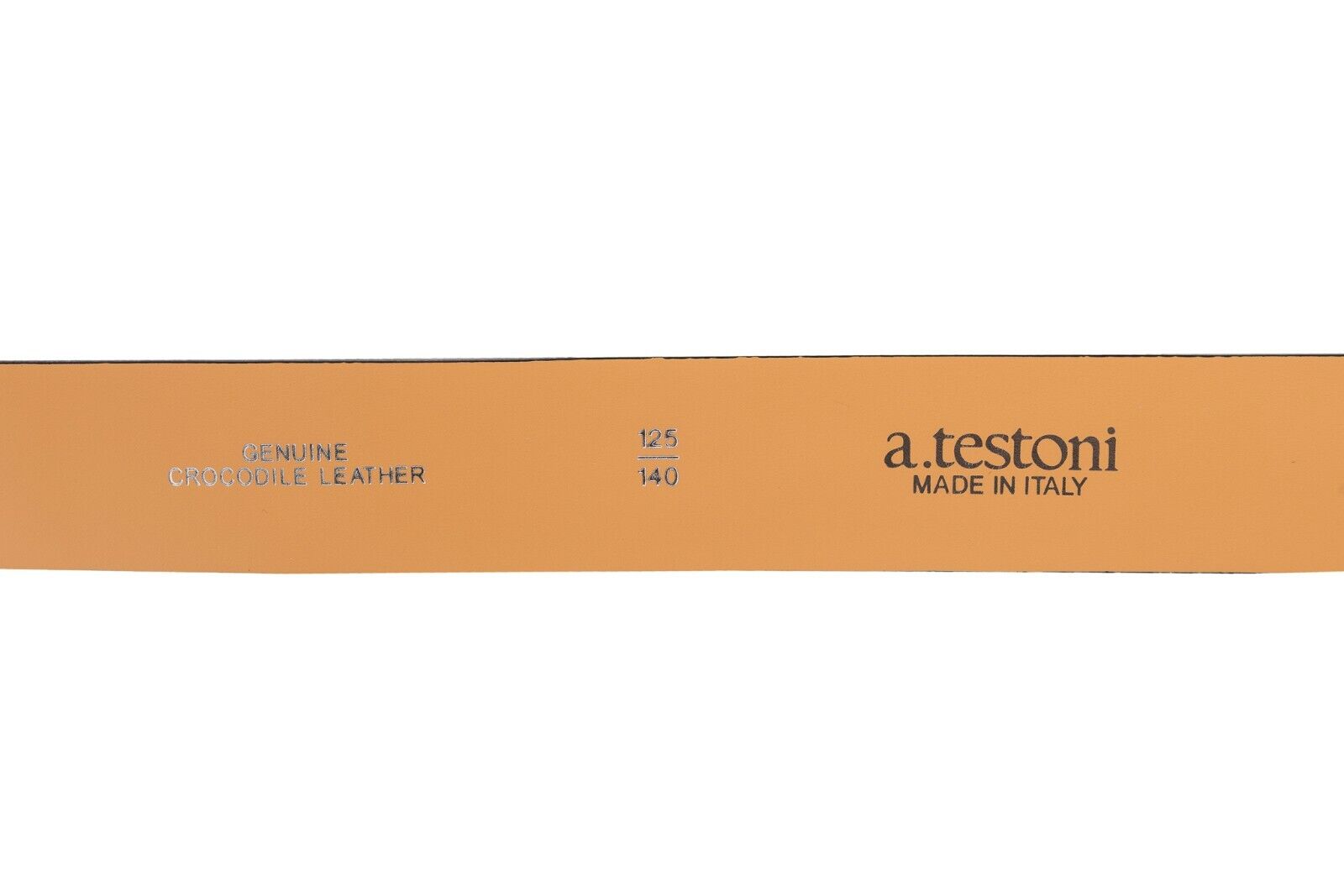 $1780 Testoni Bologna Sage Gray Belt Casual Genuine Crocodile Size 125 ( XL )