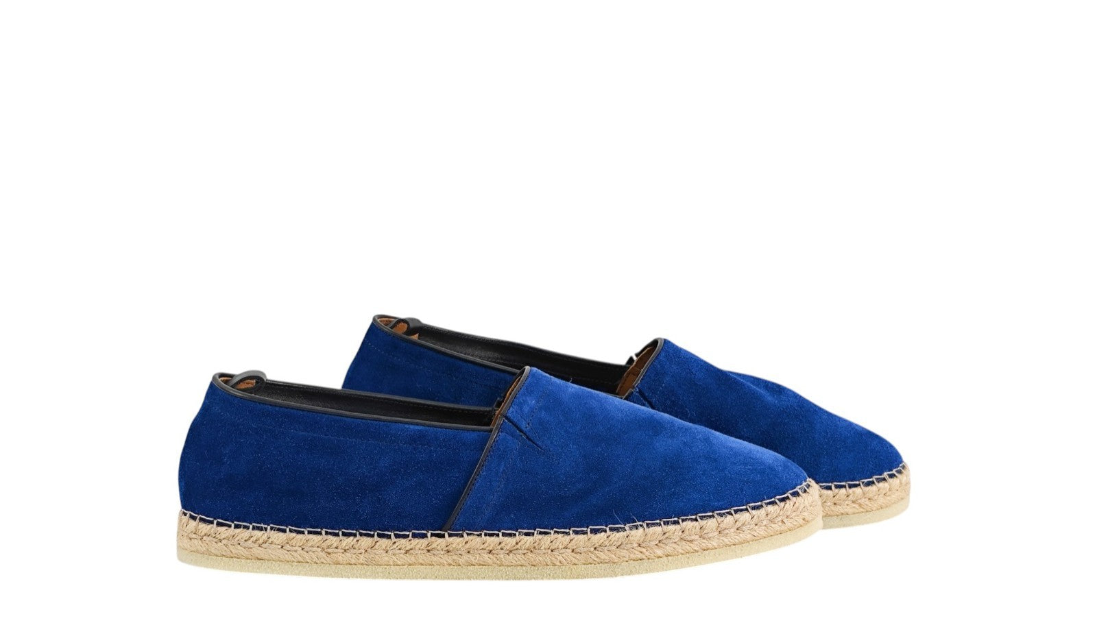 650$ TESTONI Espadrillas Shoes Antique Lux Calf Blue Indigo 8 UK / 9 US / 42 IT